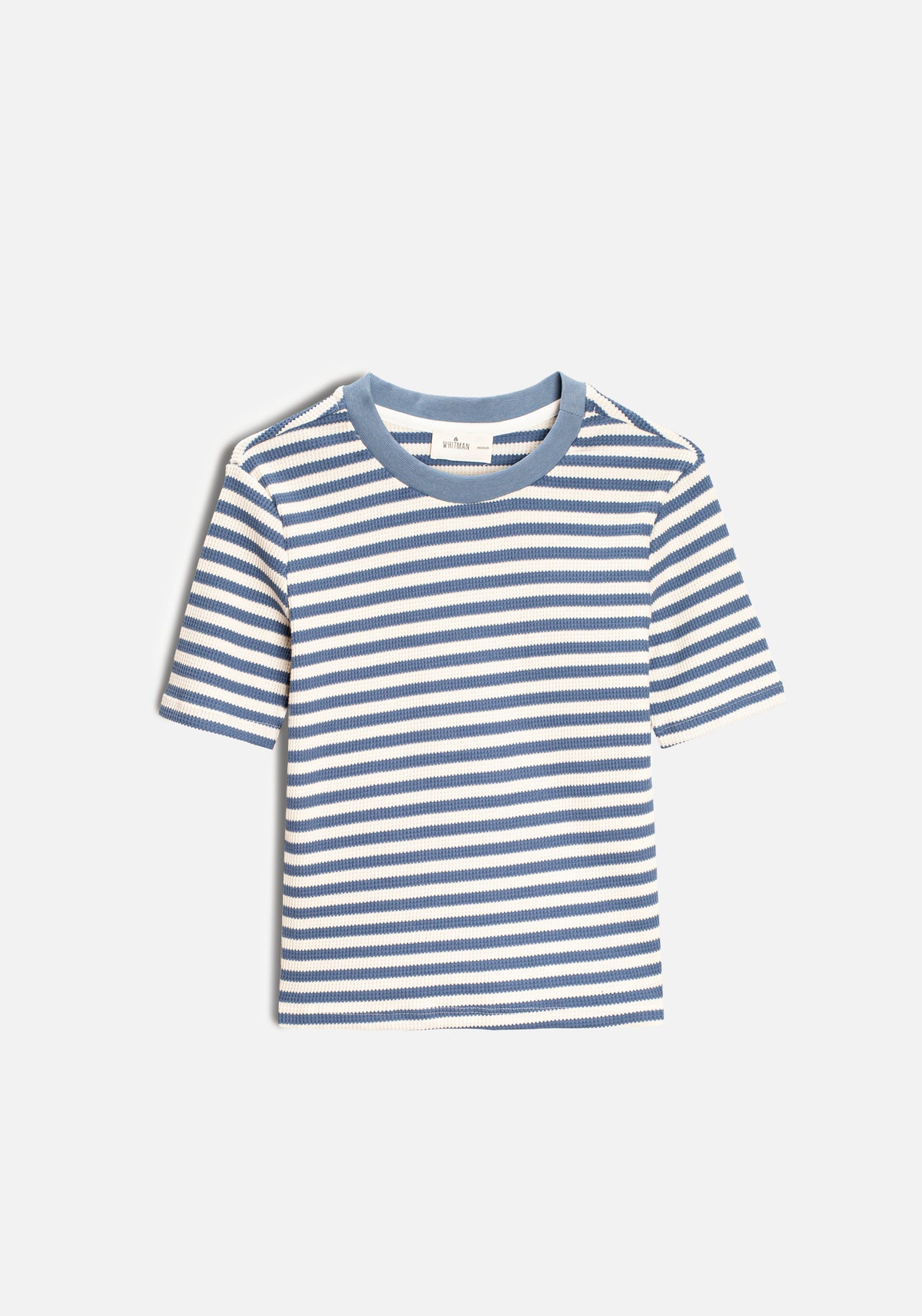 Camiseta M Niza Marfil Rayas Azul