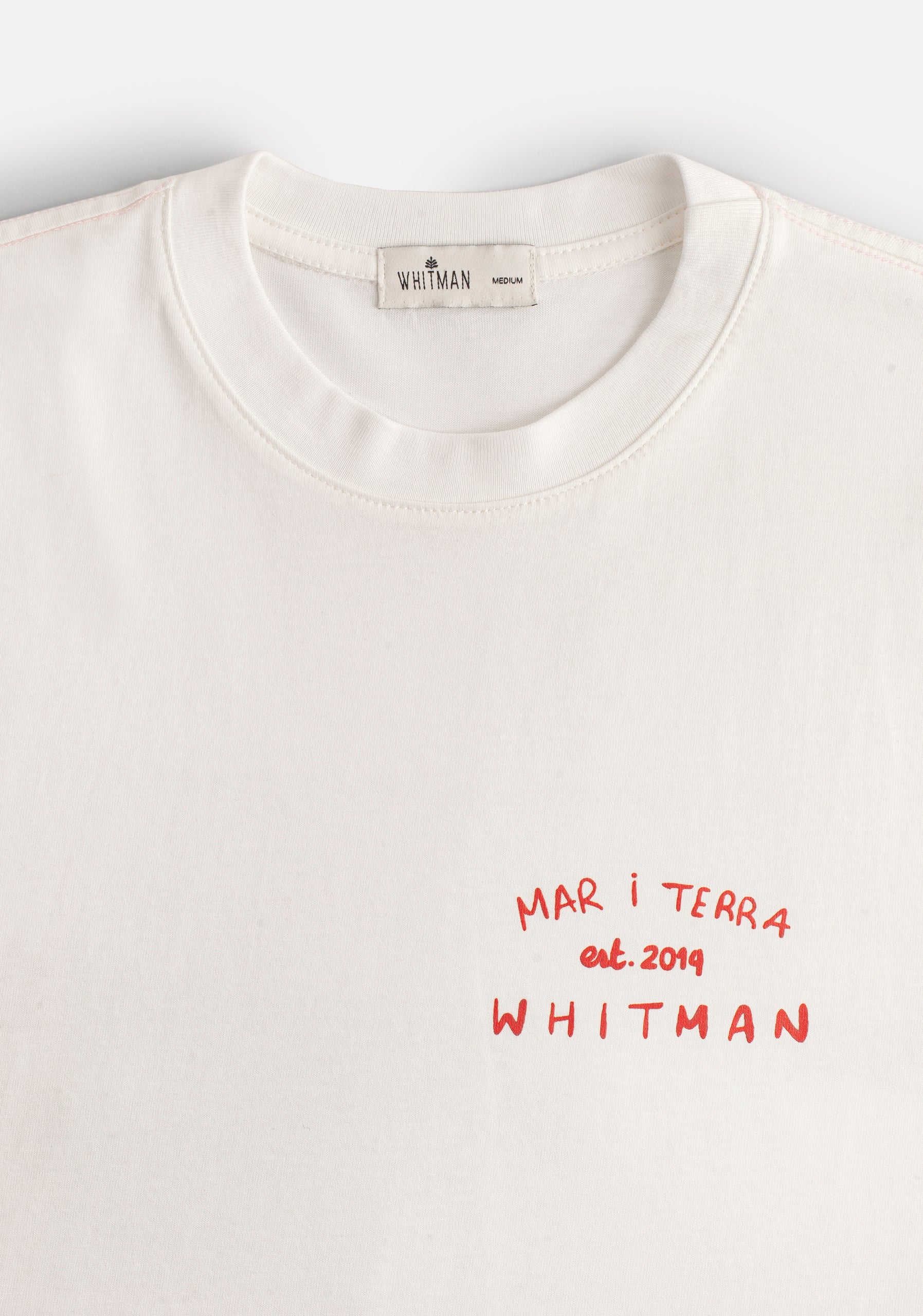 Camiseta H Paradise Estampada Marfil