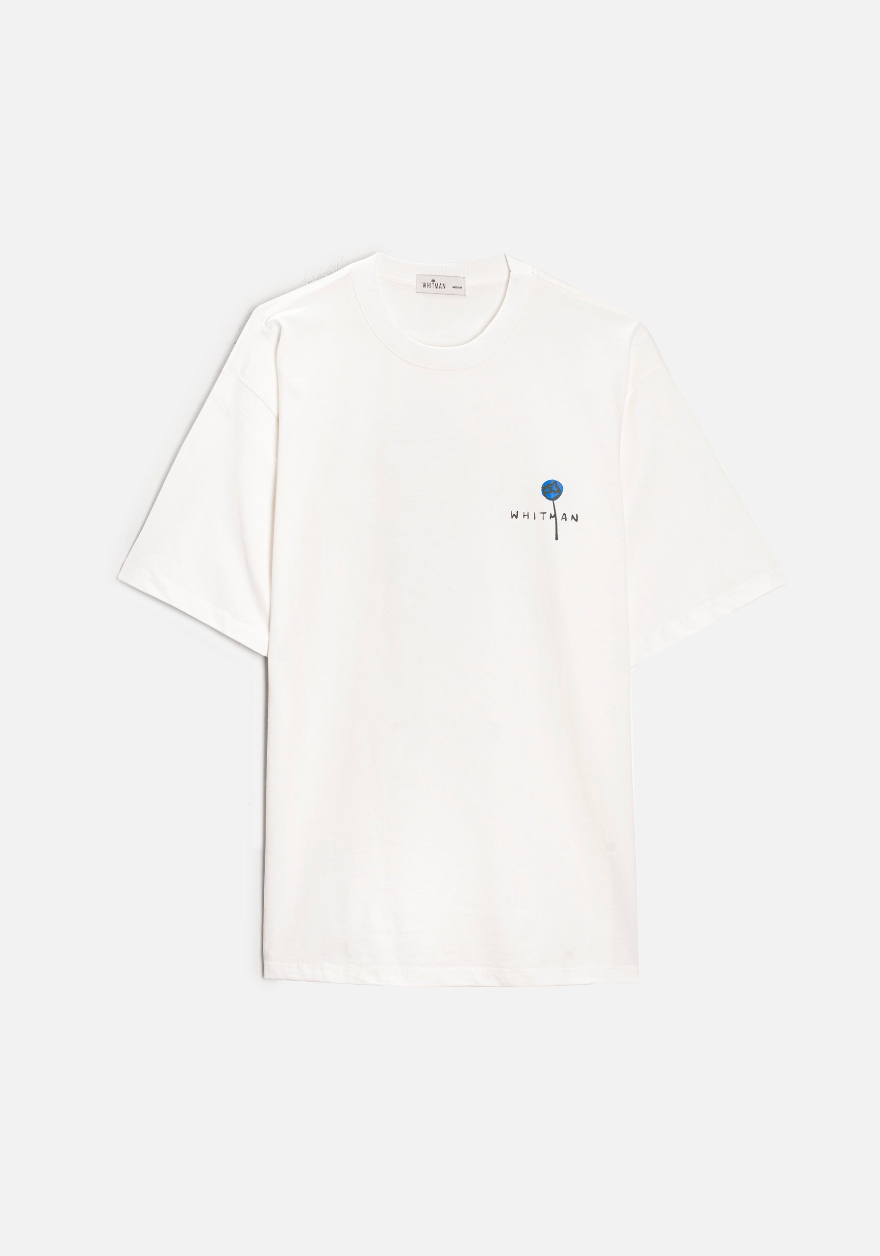 Camiseta H Botánico Estampada Marfil