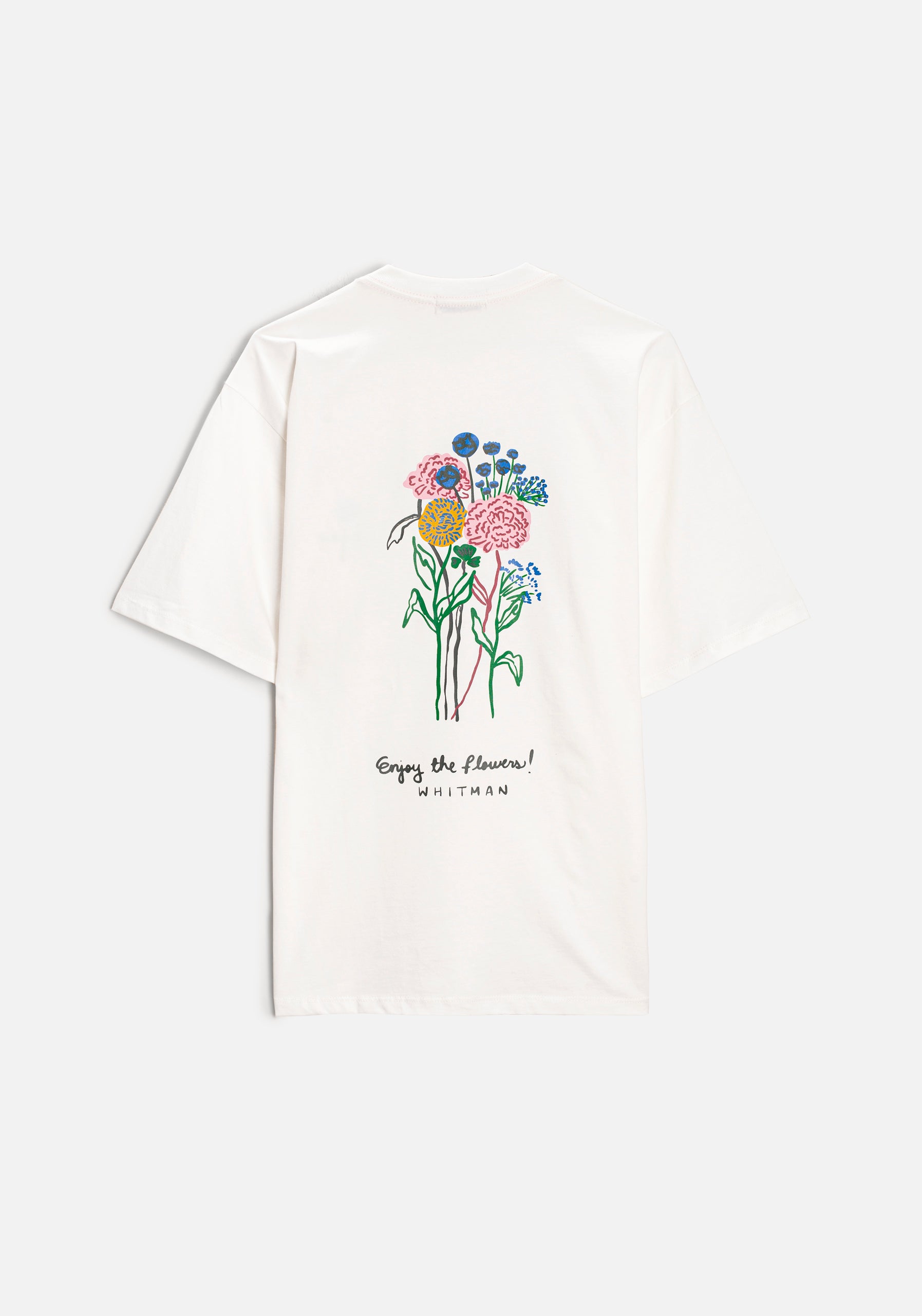 Camiseta H Botánico Estampada Marfil