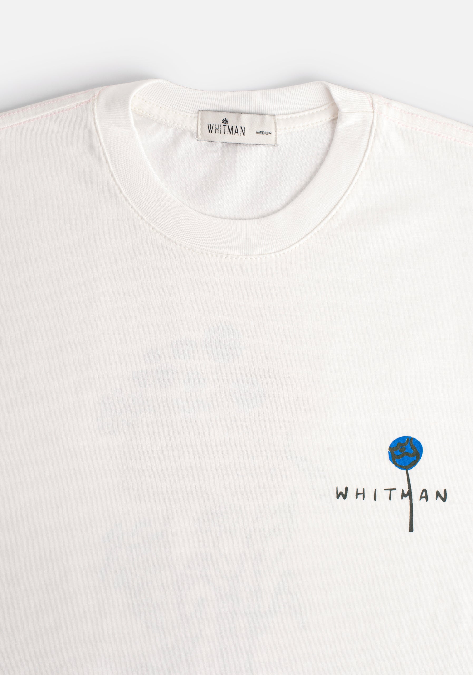 Camiseta H Botánico Estampada Marfil