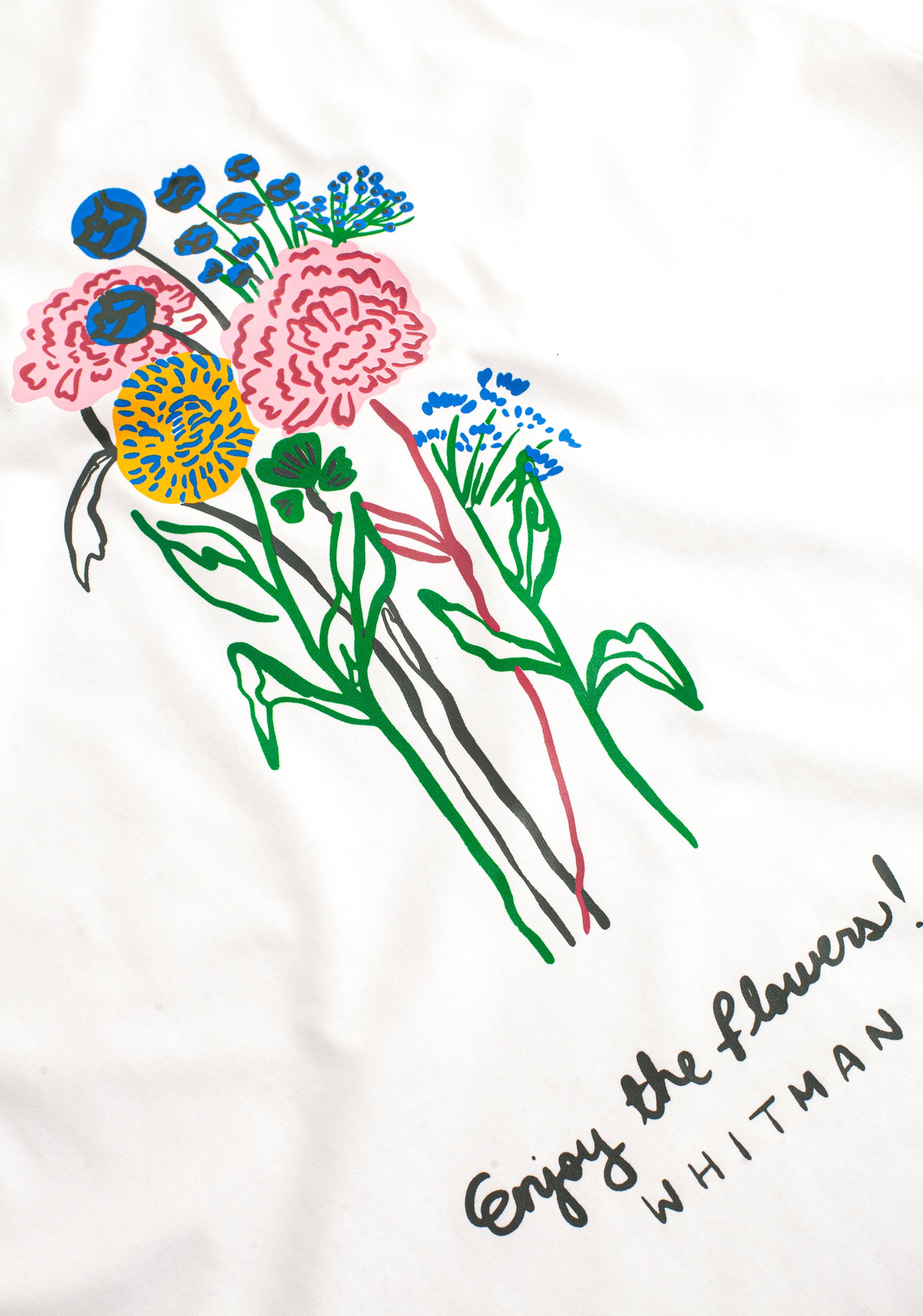 Camiseta H Botánico Estampada Marfil