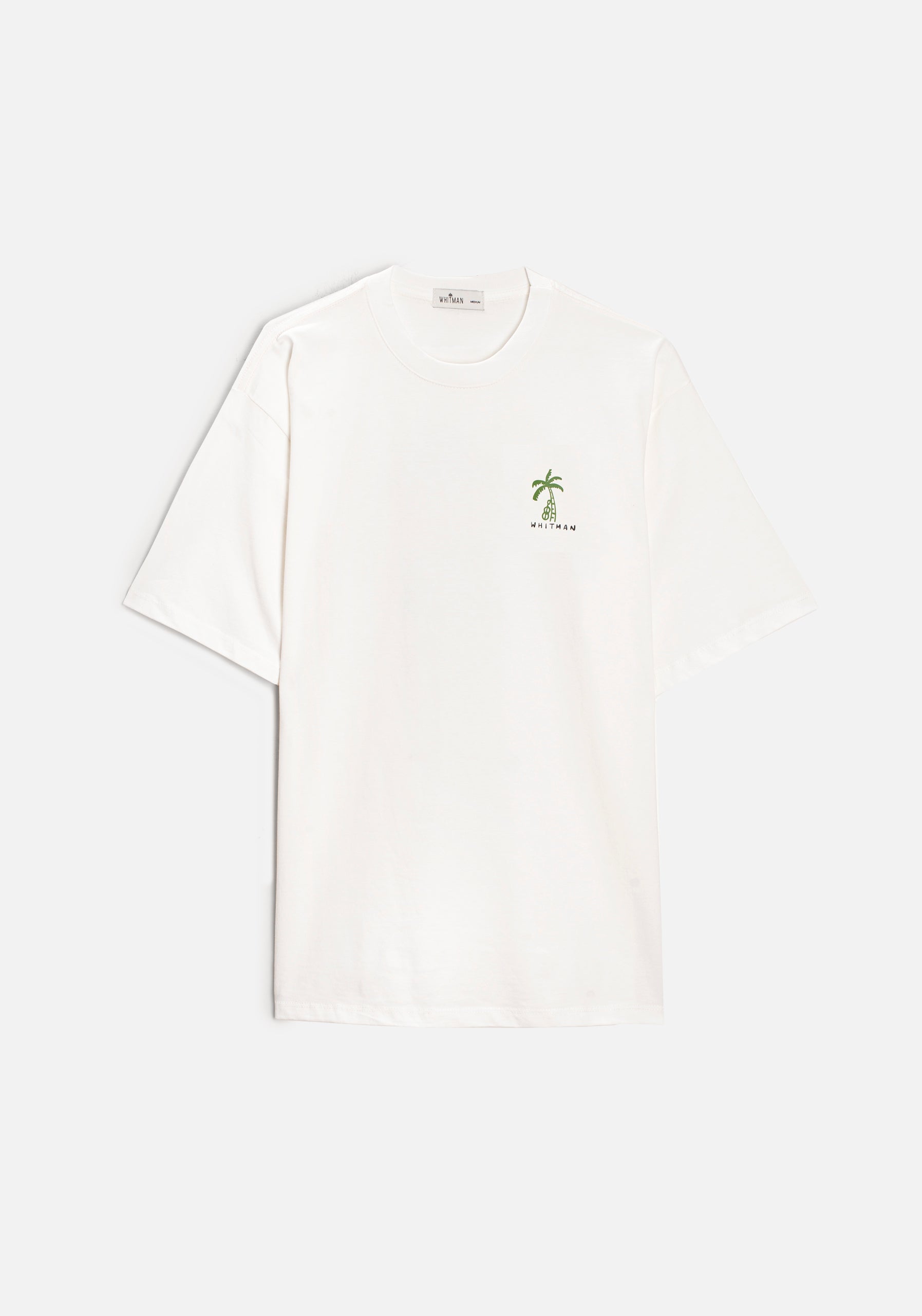 Camiseta H Caribe Estampada Marfil