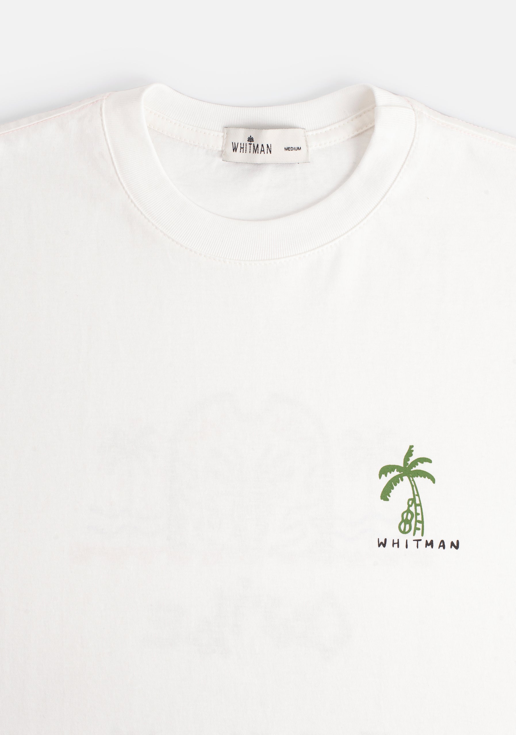 Camiseta H Caribe Estampada Marfil