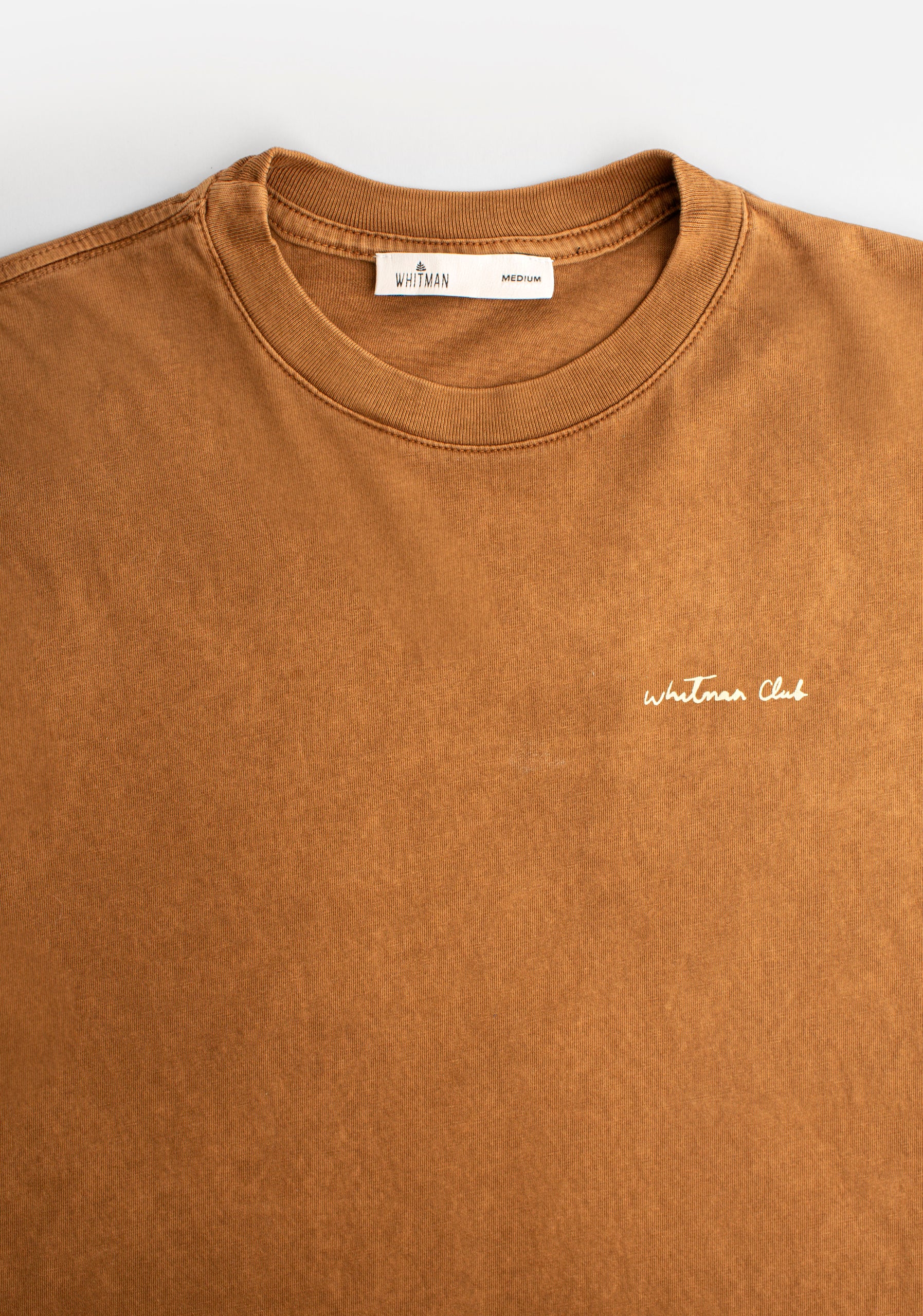 Camiseta H Gekko Garment Dyed Ocre