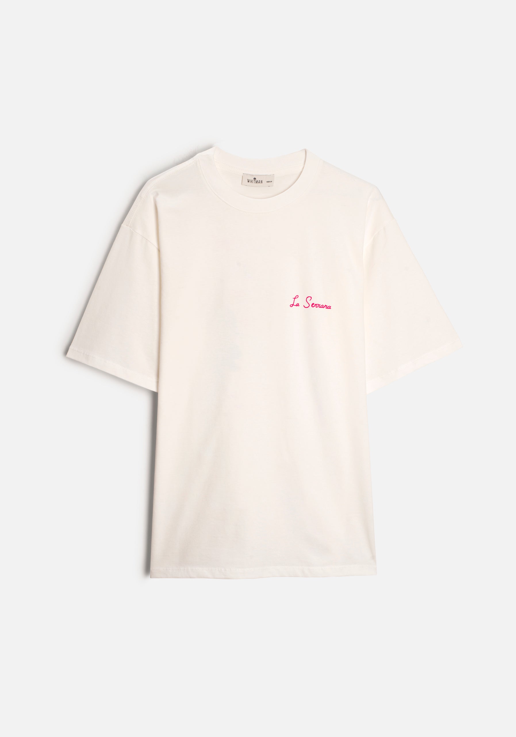 Camiseta H Live Happy Arrayan Estampada Marfil