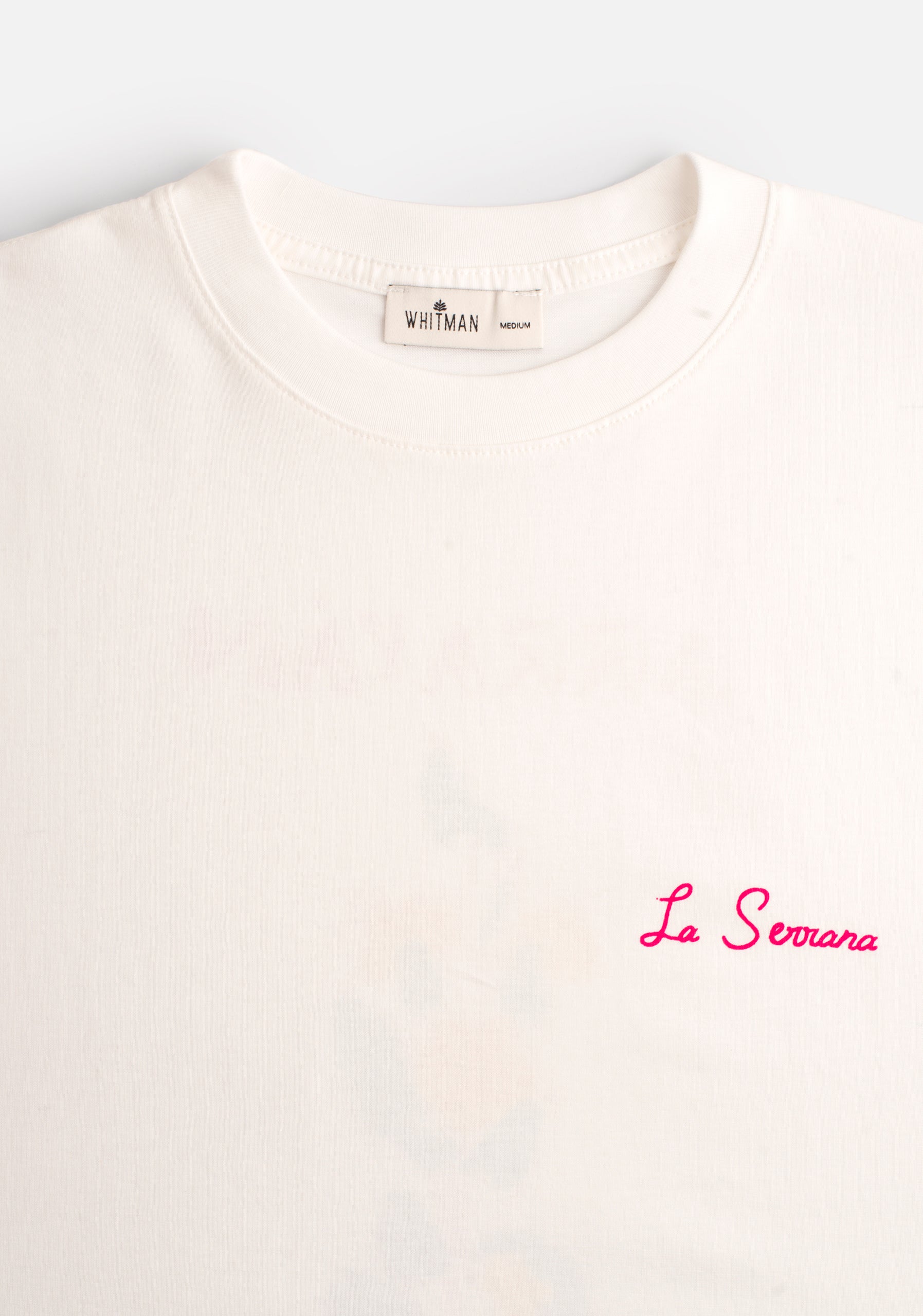 Camiseta H Live Happy Arrayan Estampada Marfil