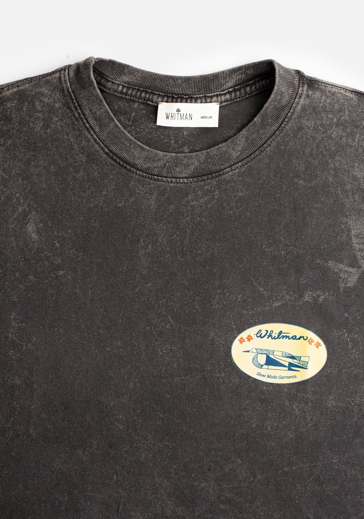Camiseta H Nero Garment Dyed Negro-2