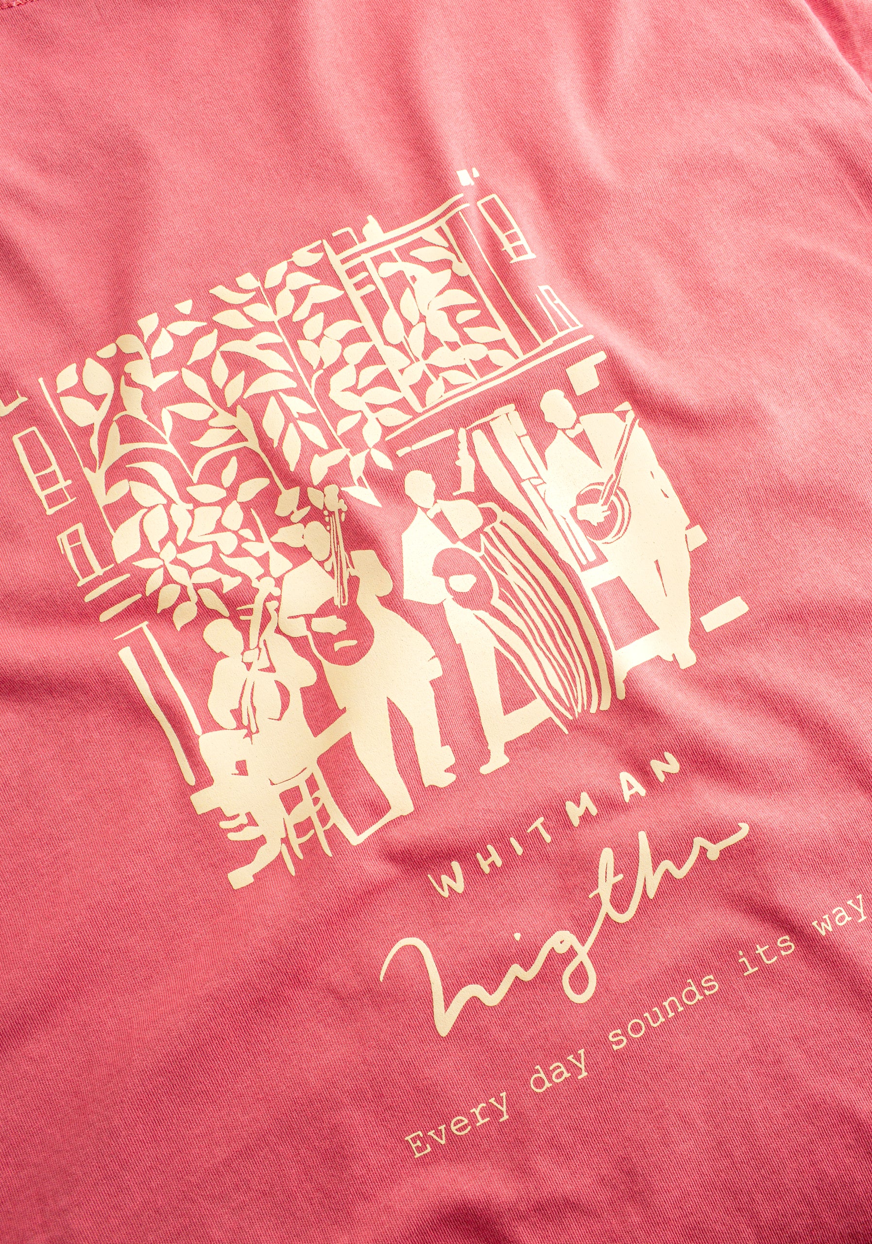 Camiseta H Peck Garment Dyed Coral