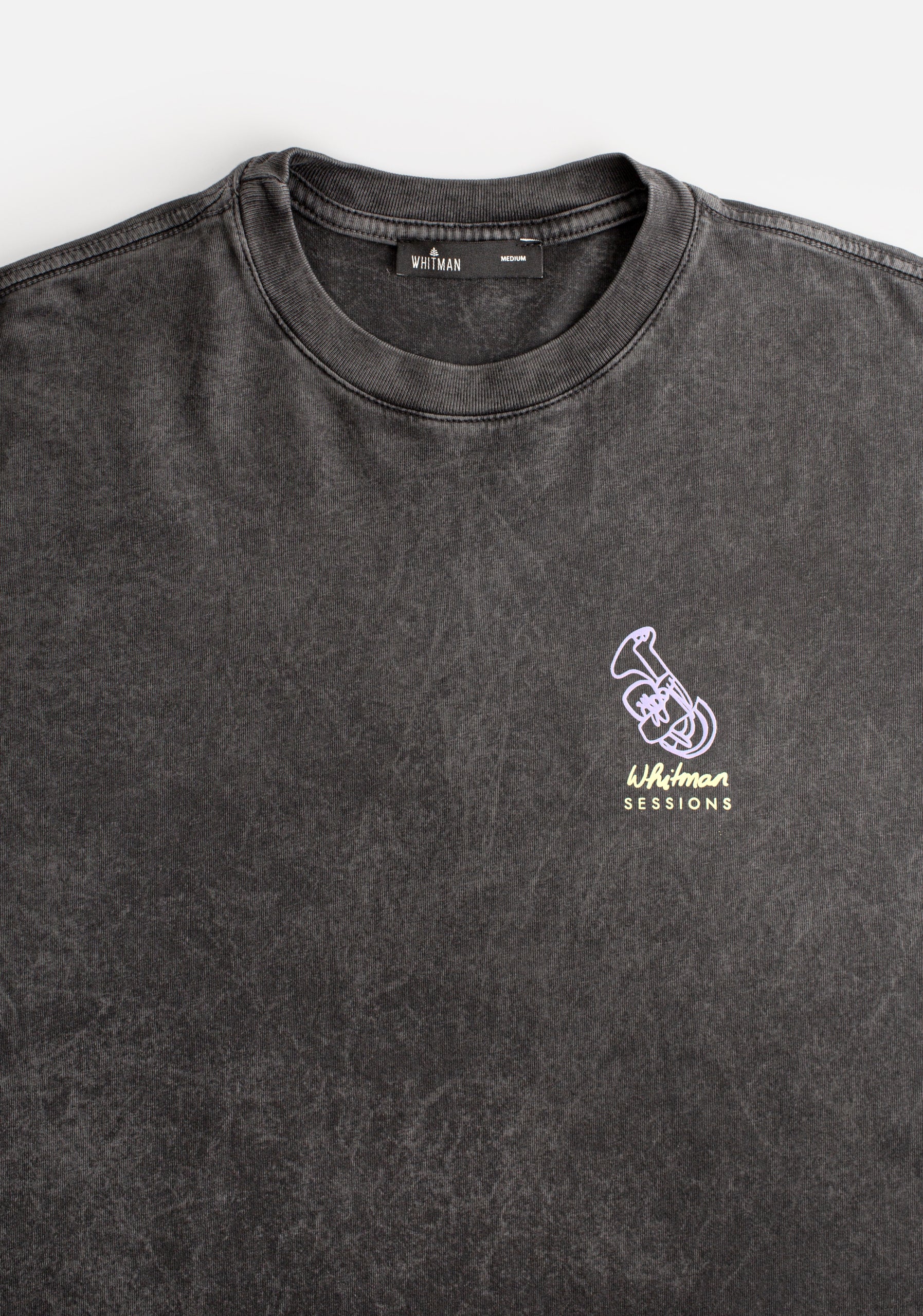 Camiseta H Stone Garment Dyed Negro