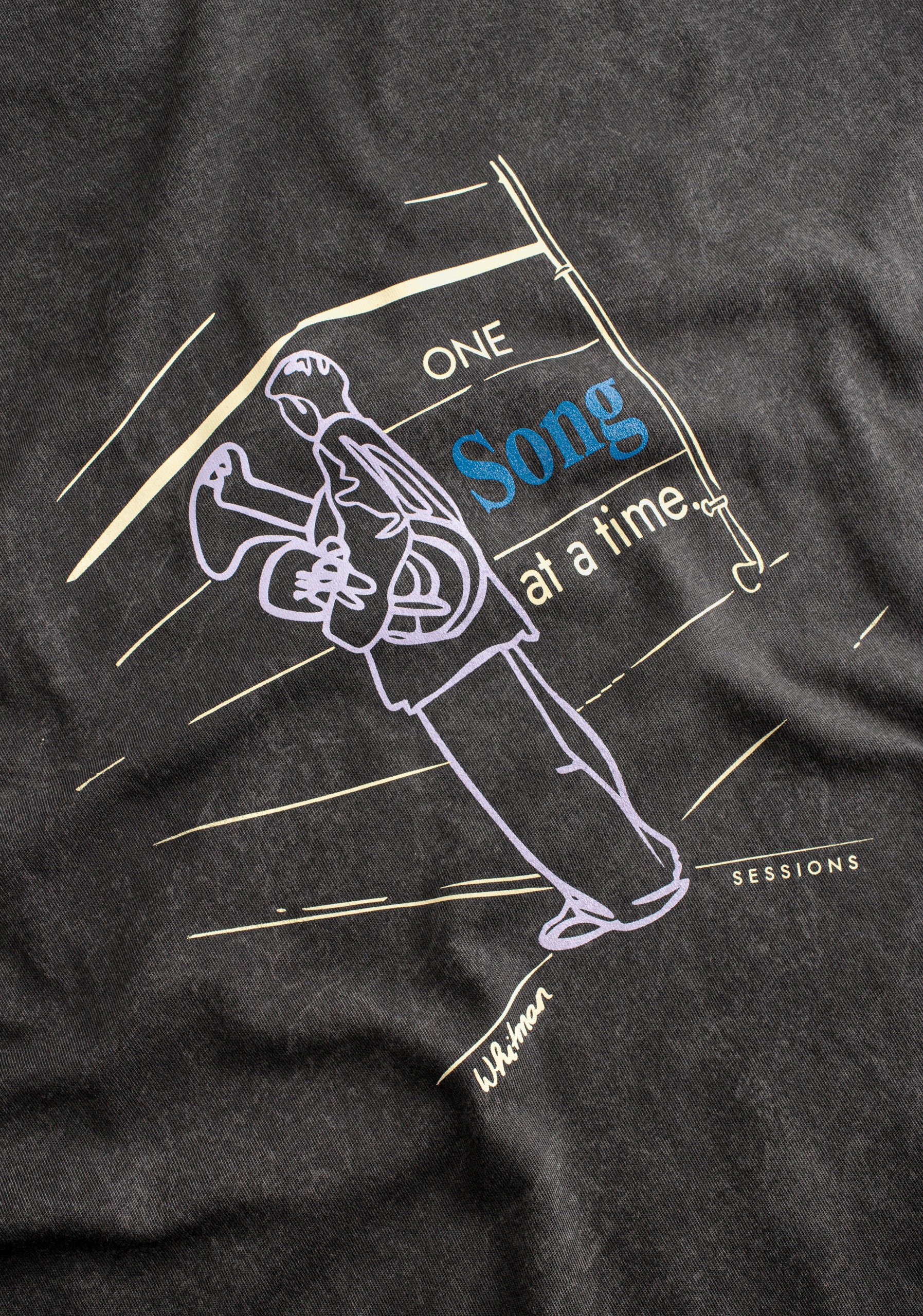 Camiseta H Stone Garment Dyed Negro