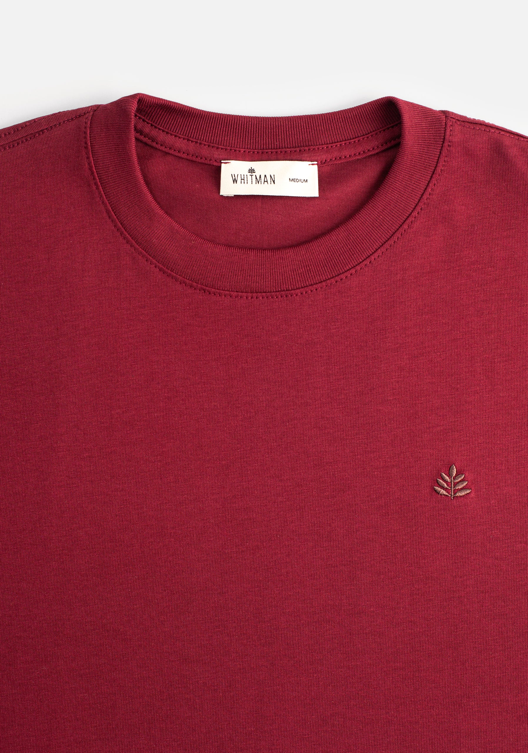 Camiseta H Unicolor L-Caf Vino