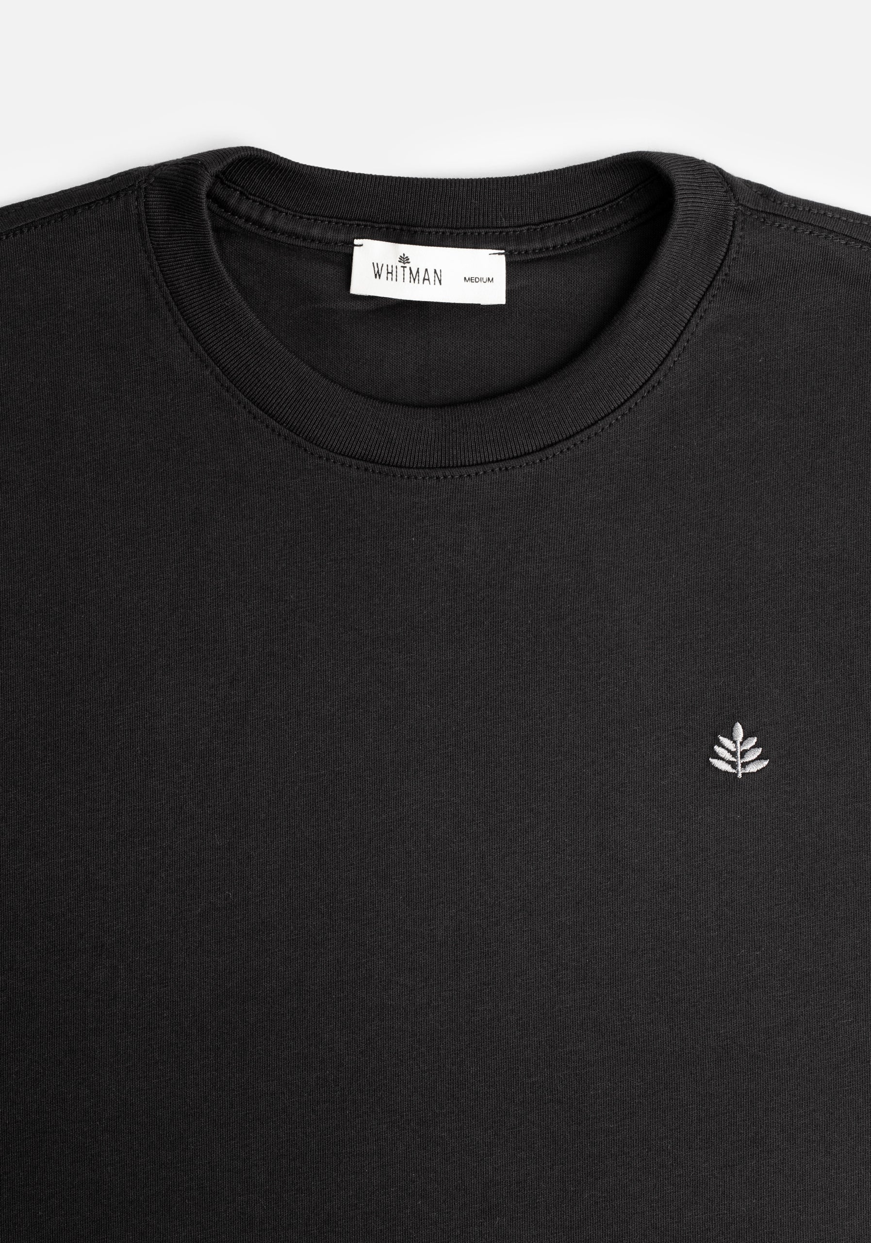 Camiseta H Unicolor L-Gris Negro