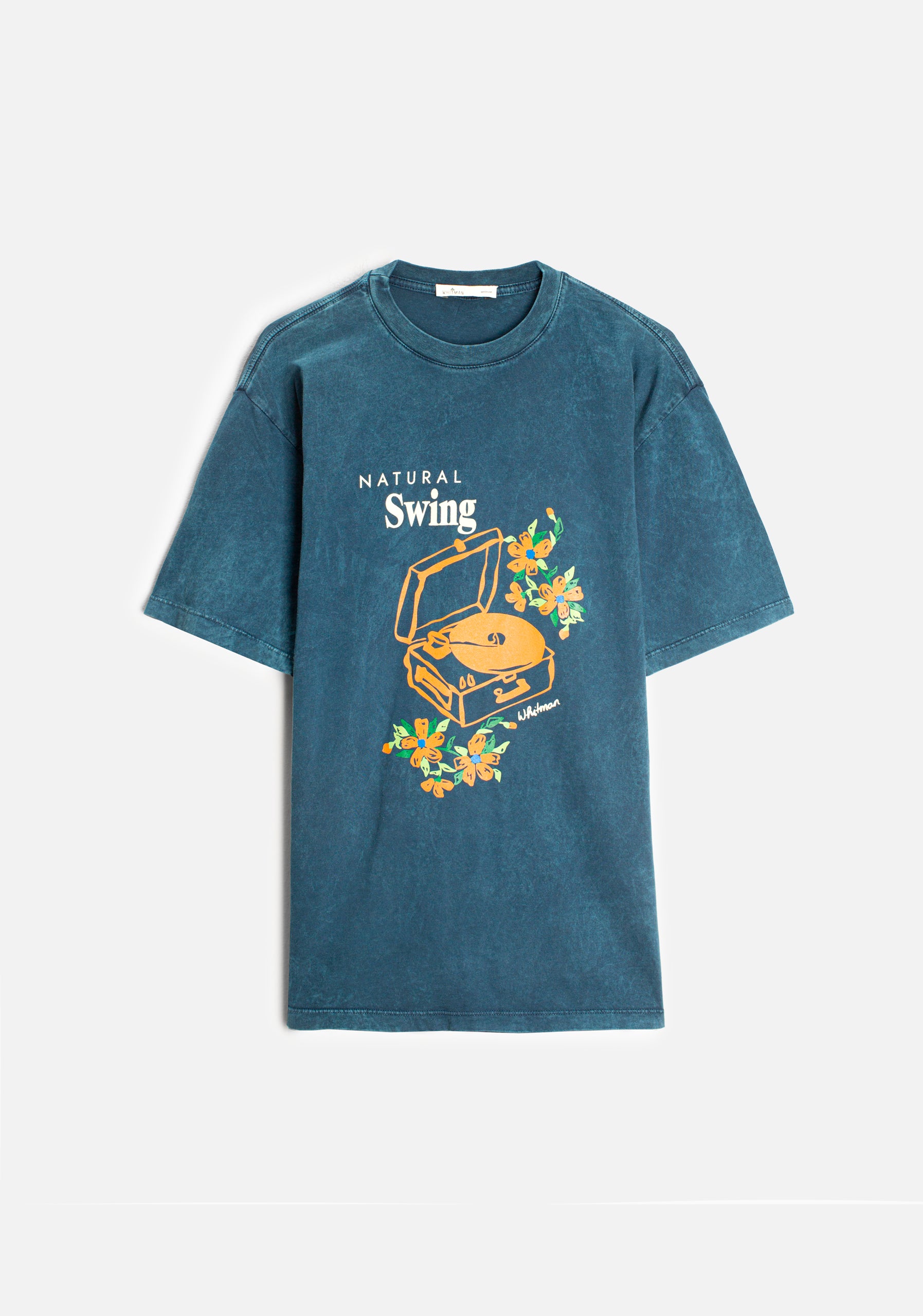 Camiseta H Vader Garment Dyed Azul