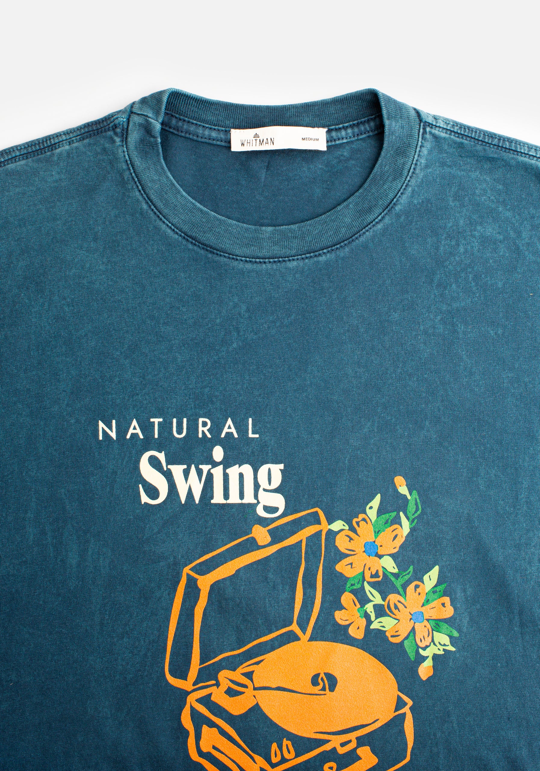 Camiseta H Vader Garment Dyed Azul