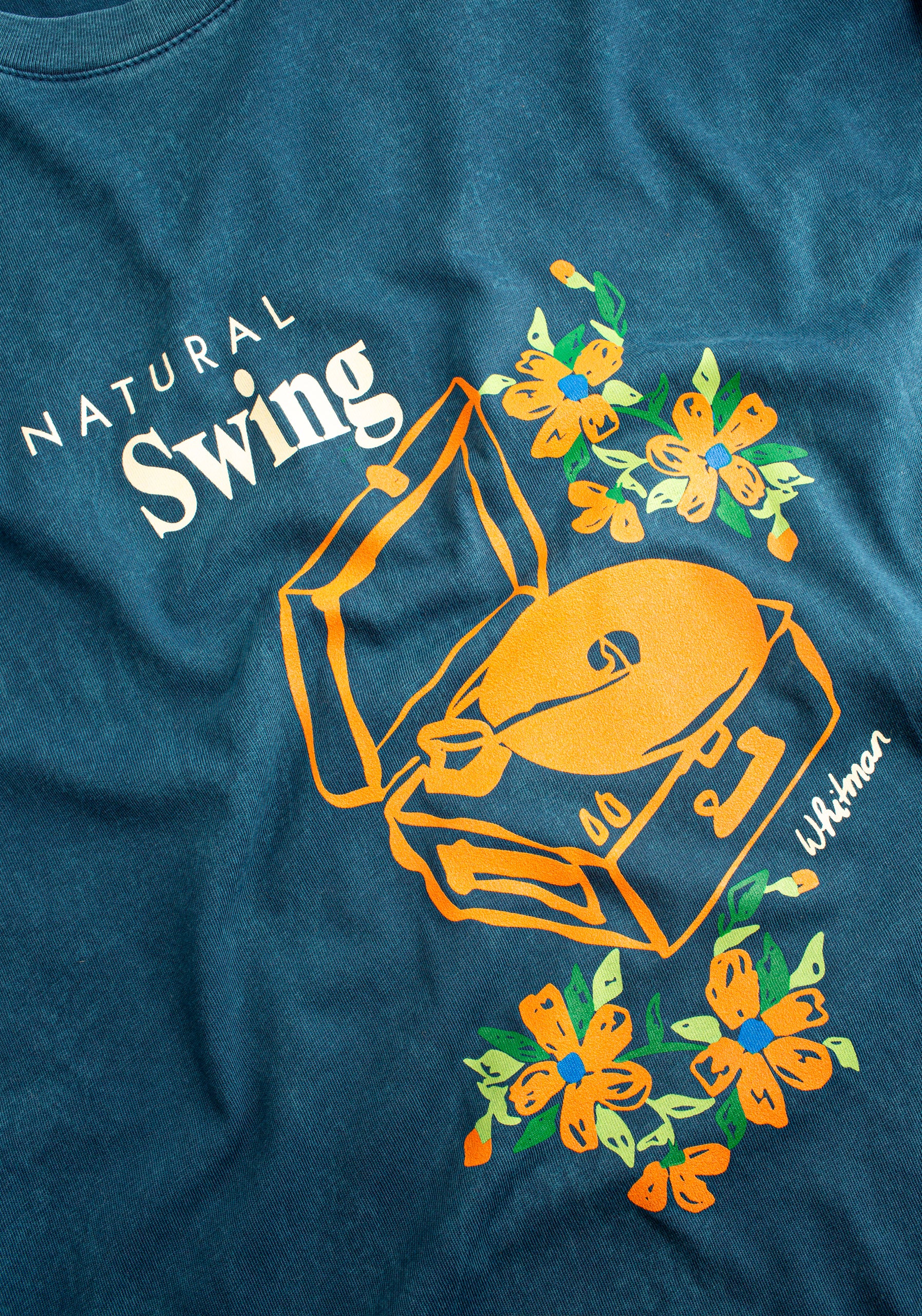 Camiseta H Vader Garment Dyed Azul