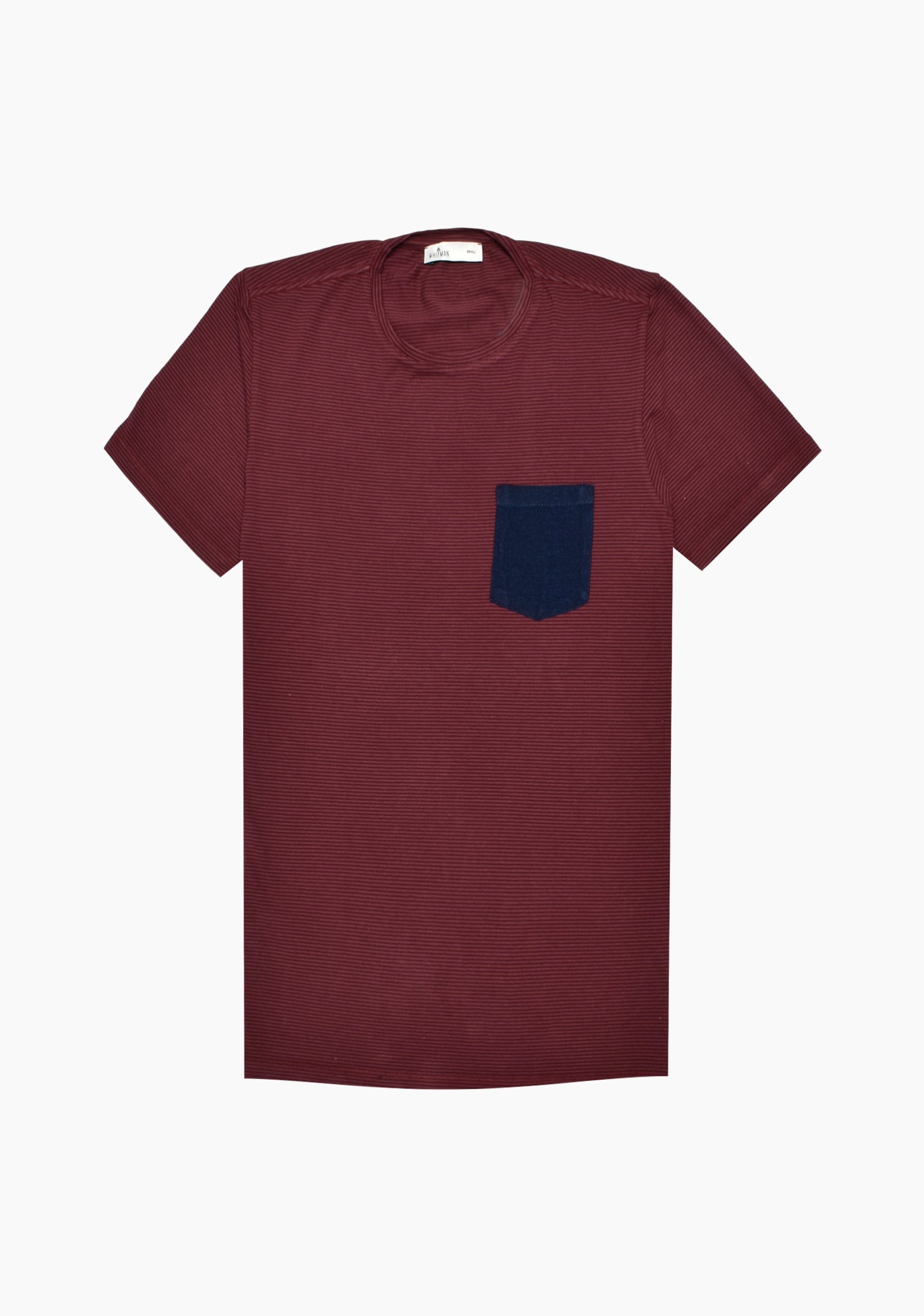 Camiseta Levine Vino Tinto Bols. Azul