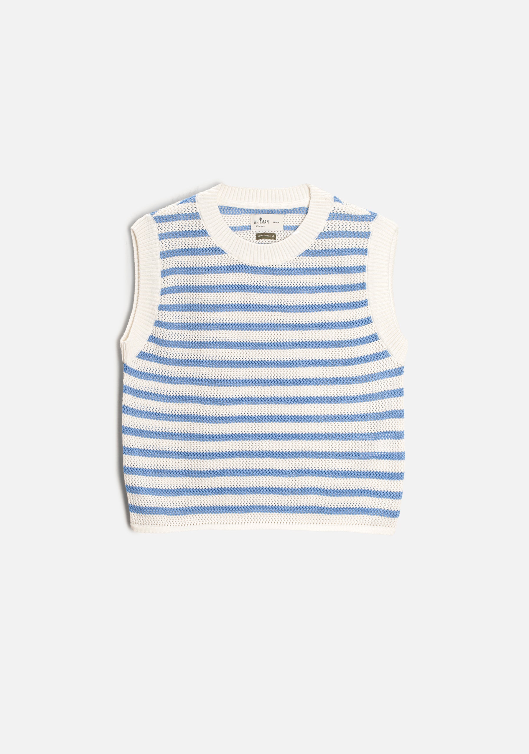 Camiseta M Serena Rayas Azul-Marfil