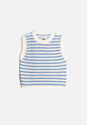 Camisa M Serena Rayas Azul-Marfil