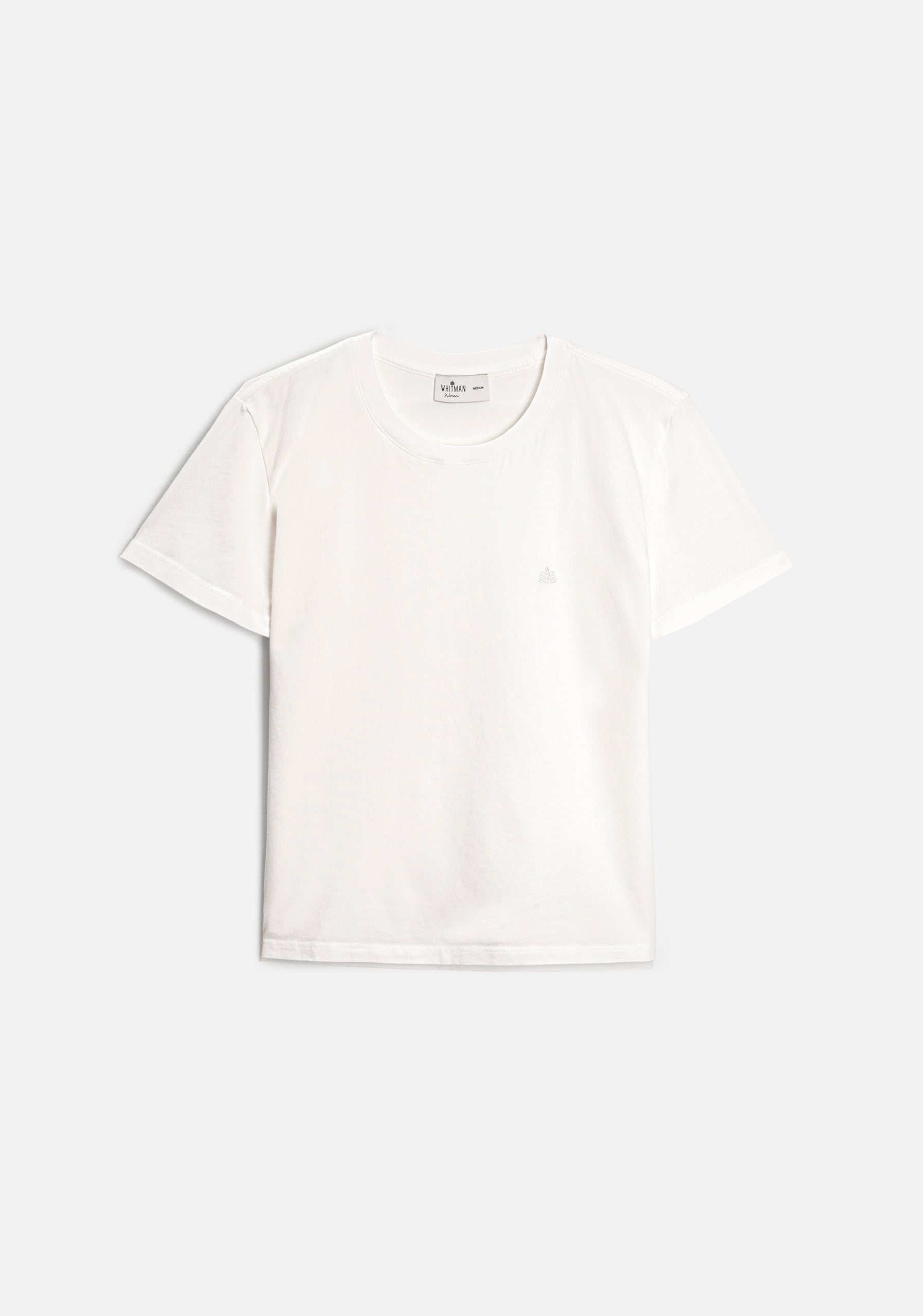 Camiseta M Unicolor CR L-Atn Marfil