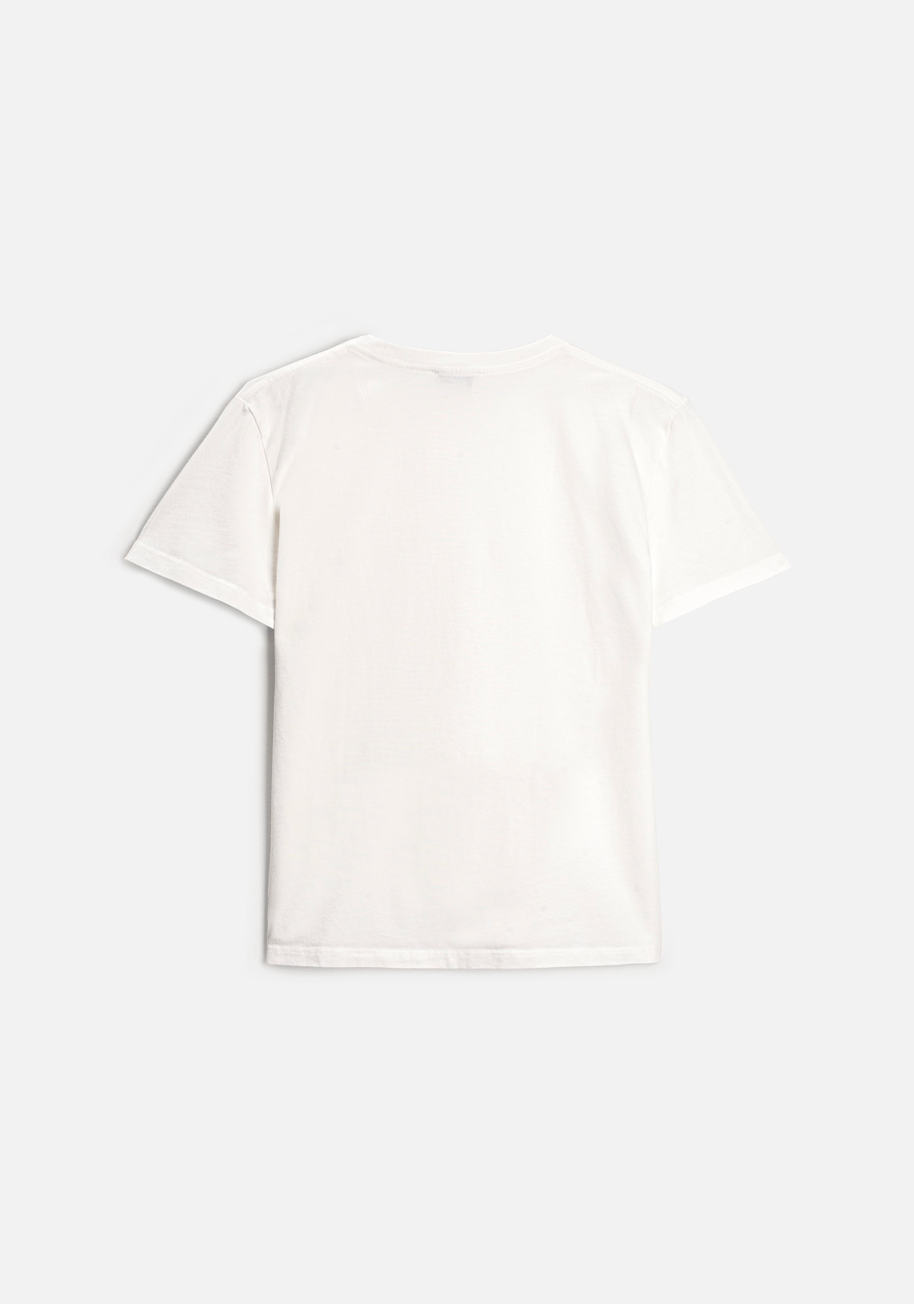 Camiseta M Unicolor CR L-Atn Marfil