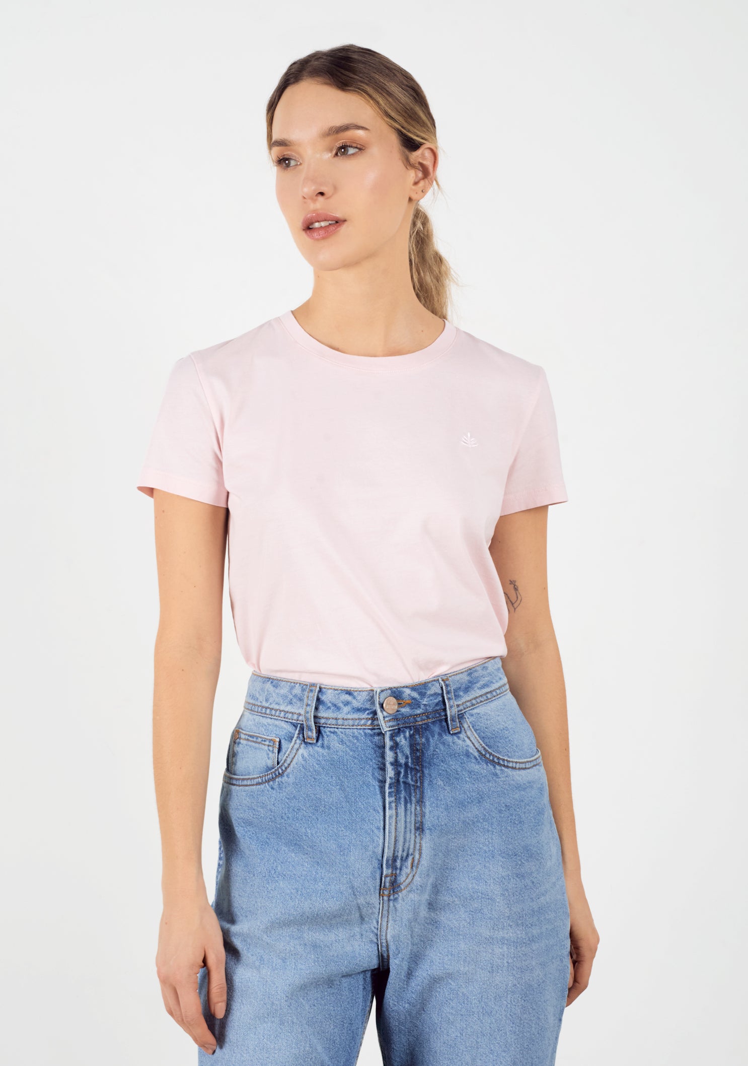 Camiseta Mujer Cred Rosado Cla