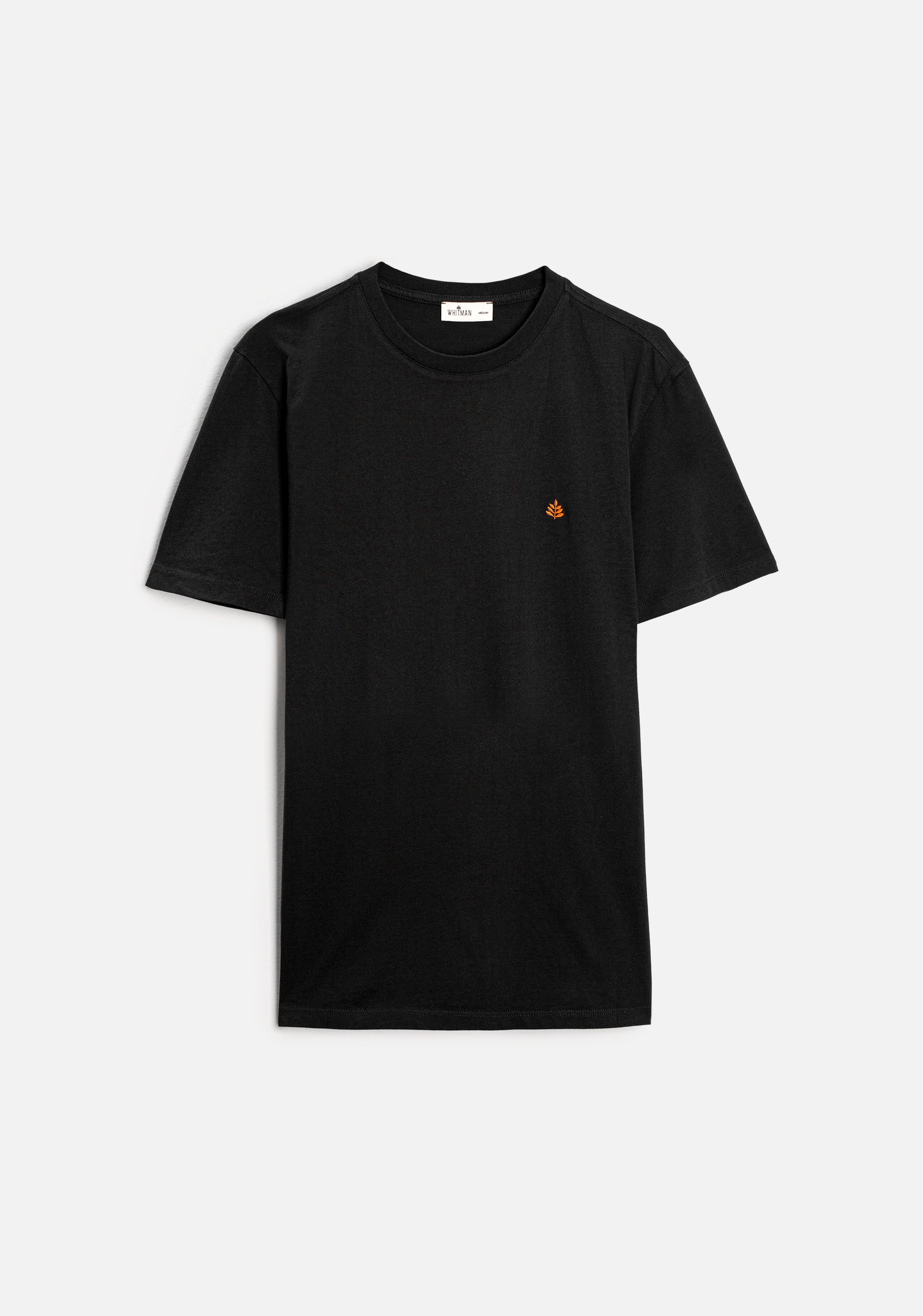 Camiseta negra hombre Whitman de algodón peruano