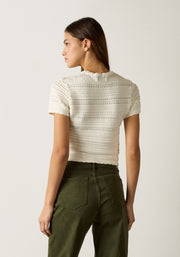 Camiseta Knit Odette Marfil