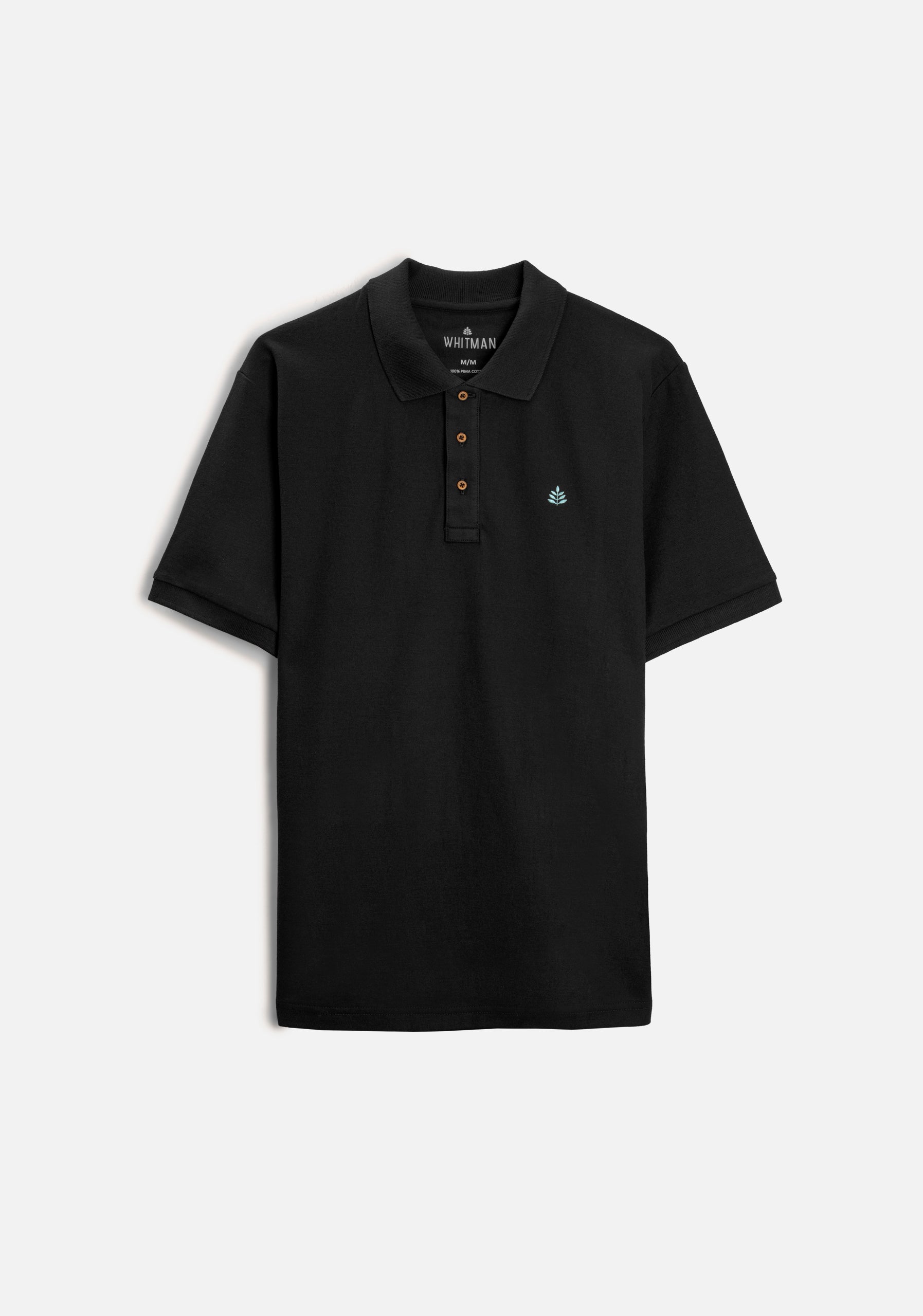 Camiseta Polo H Unicolor L-Azc Negro