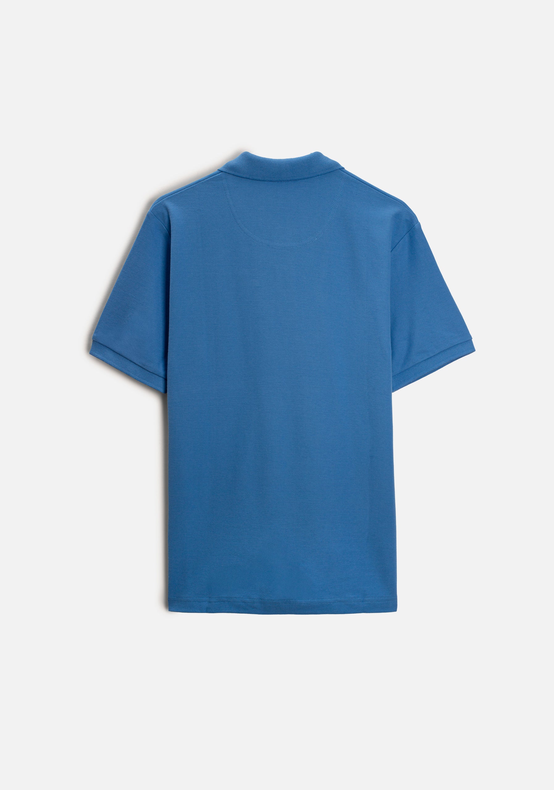 Camiseta Polo H Unicolor L-Fuc Azul Med