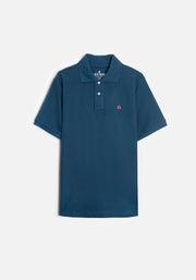 Camiseta Polo H L-Fuc Azul Petroleo