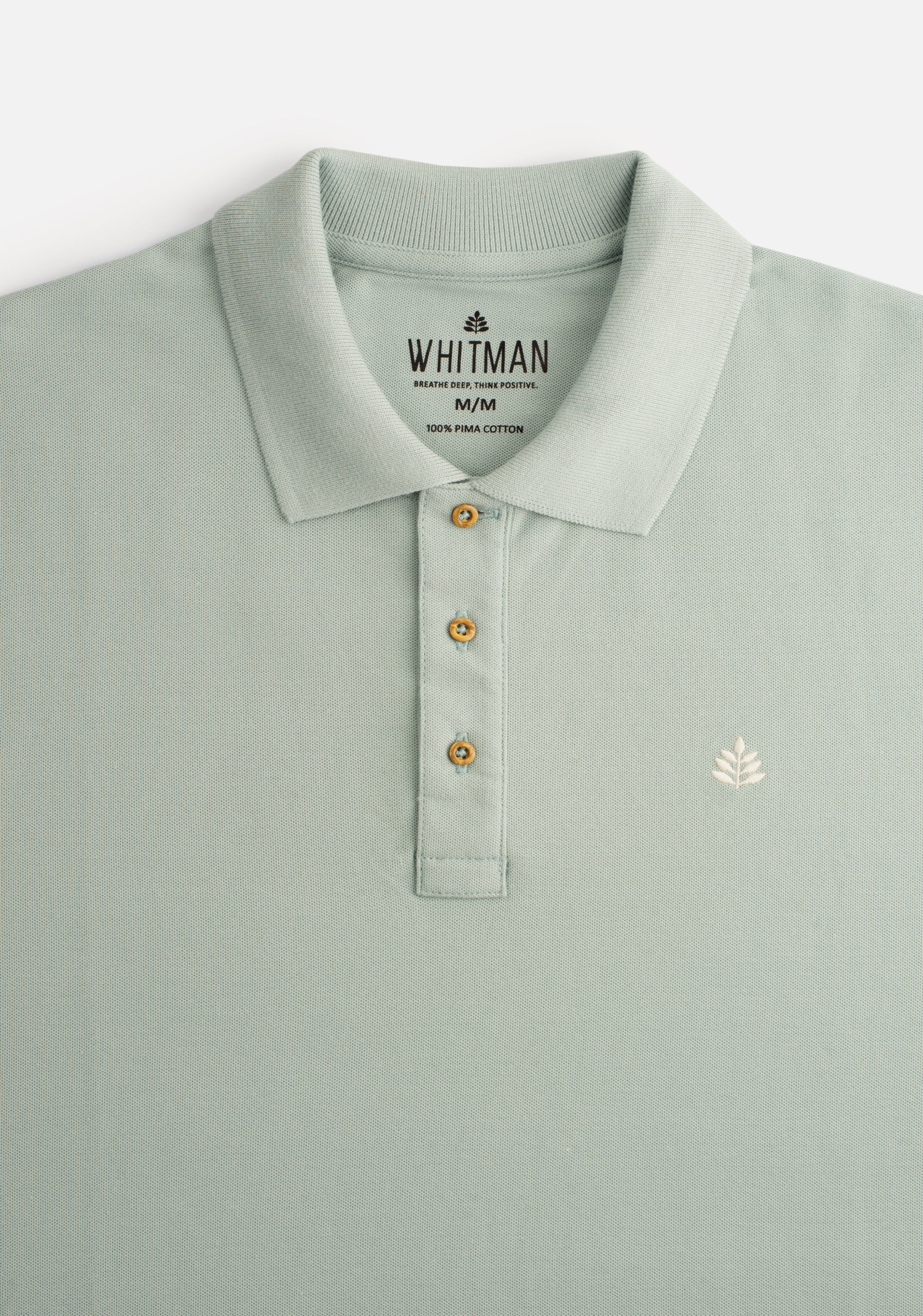 Camiseta Polo H Unicolor L-Mar Verde Menta