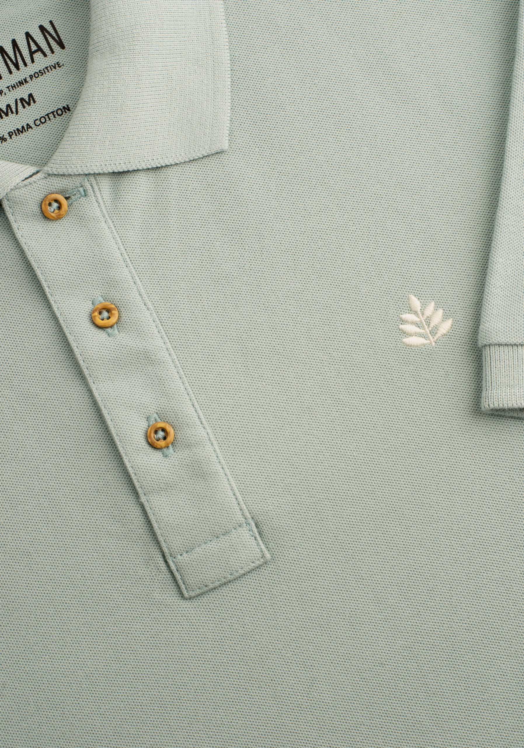 Camiseta Polo H Unicolor L-Mar Verde Menta