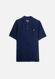 Camiseta Polo H Unicolor L-Ros Azul Osc