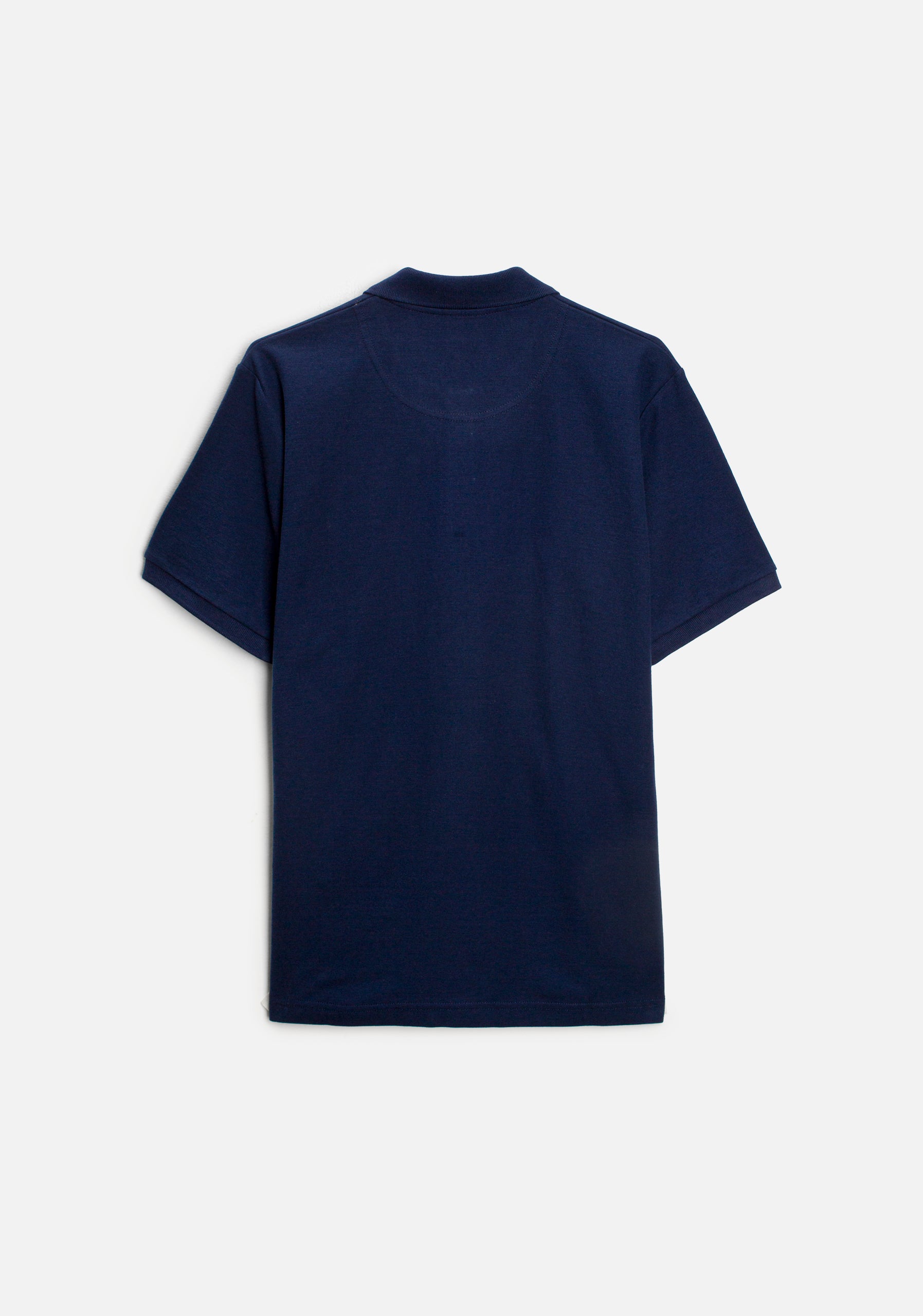 Camiseta Polo H Unicolor L-Ros Azul Osc