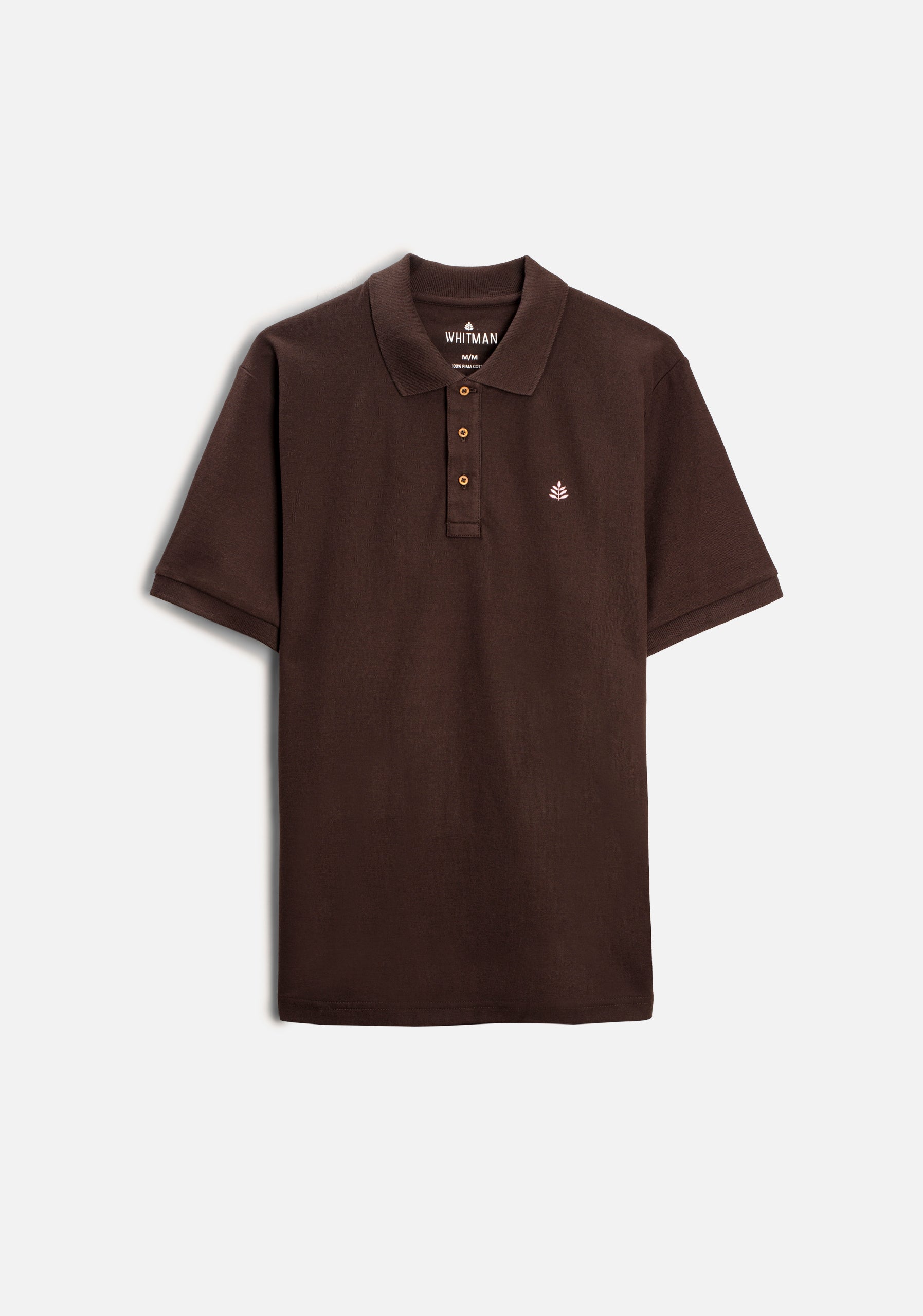 Camiseta Polo H Unicolor L-Ros Café Osc