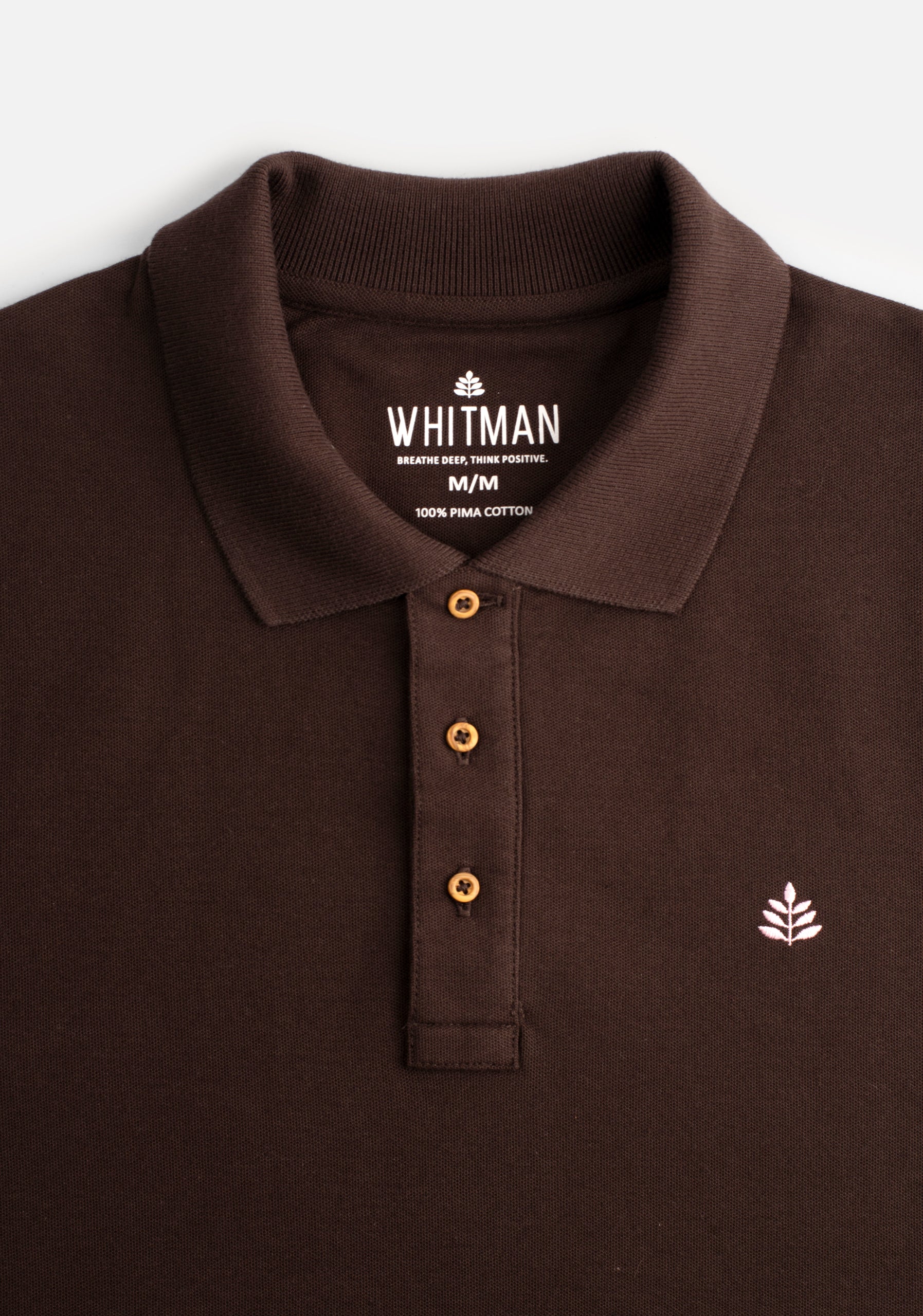 Camiseta Polo H Unicolor L-Ros Café Osc