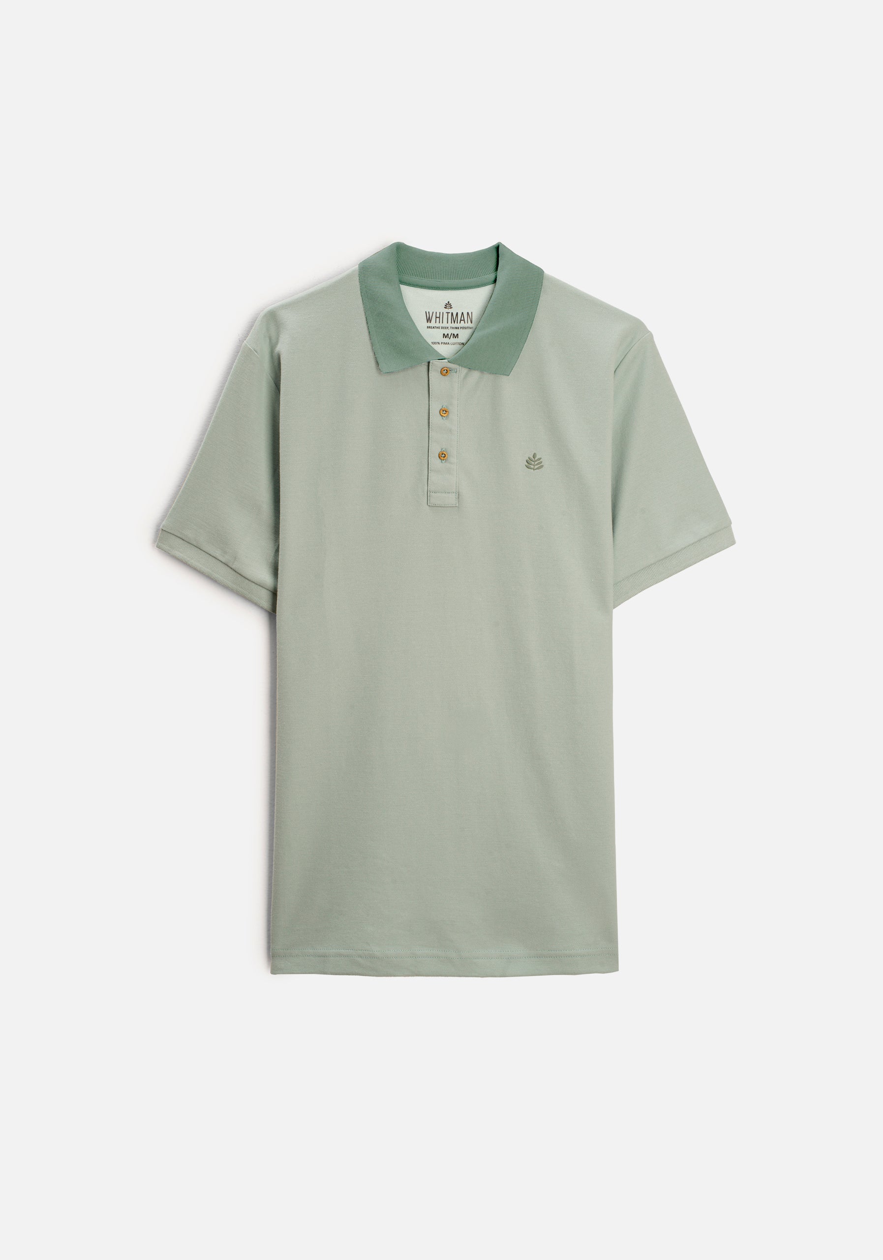 Camiseta Polo H Unicolor Mzc. Verde L-Atn