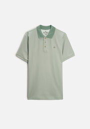 Camiseta Polo H Unicolor Mzc. Verde L-Atn