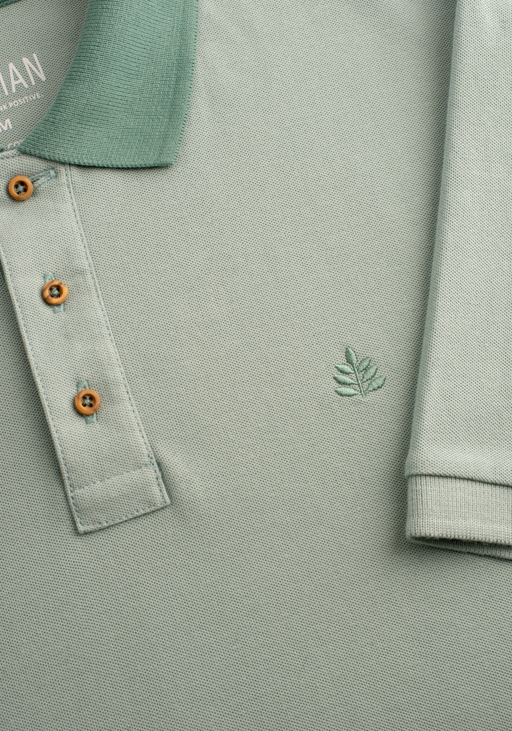 Camiseta Polo H Unicolor Mzc. Verde L-Atn