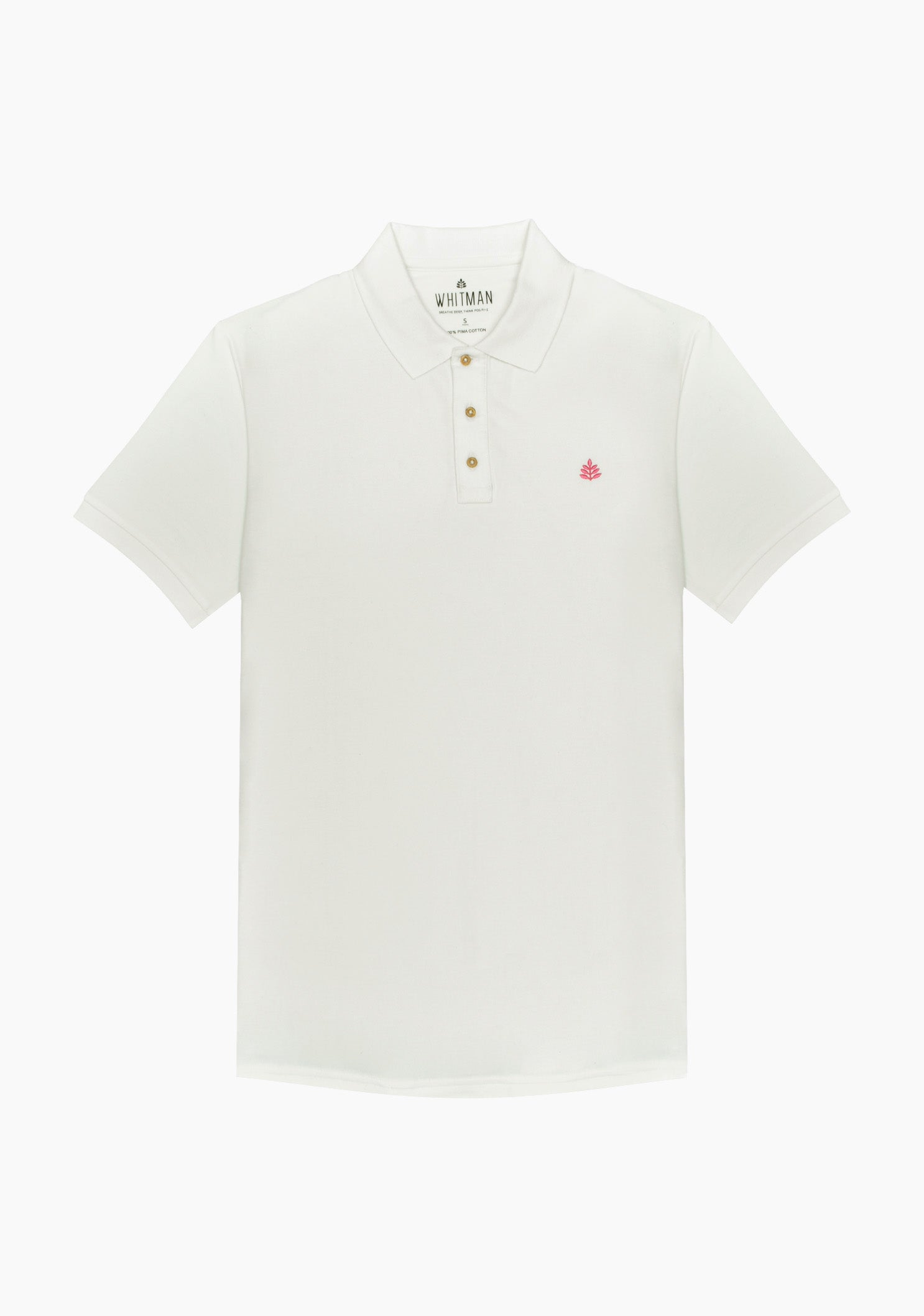 Camiseta Tipo Polo Marfil hombre