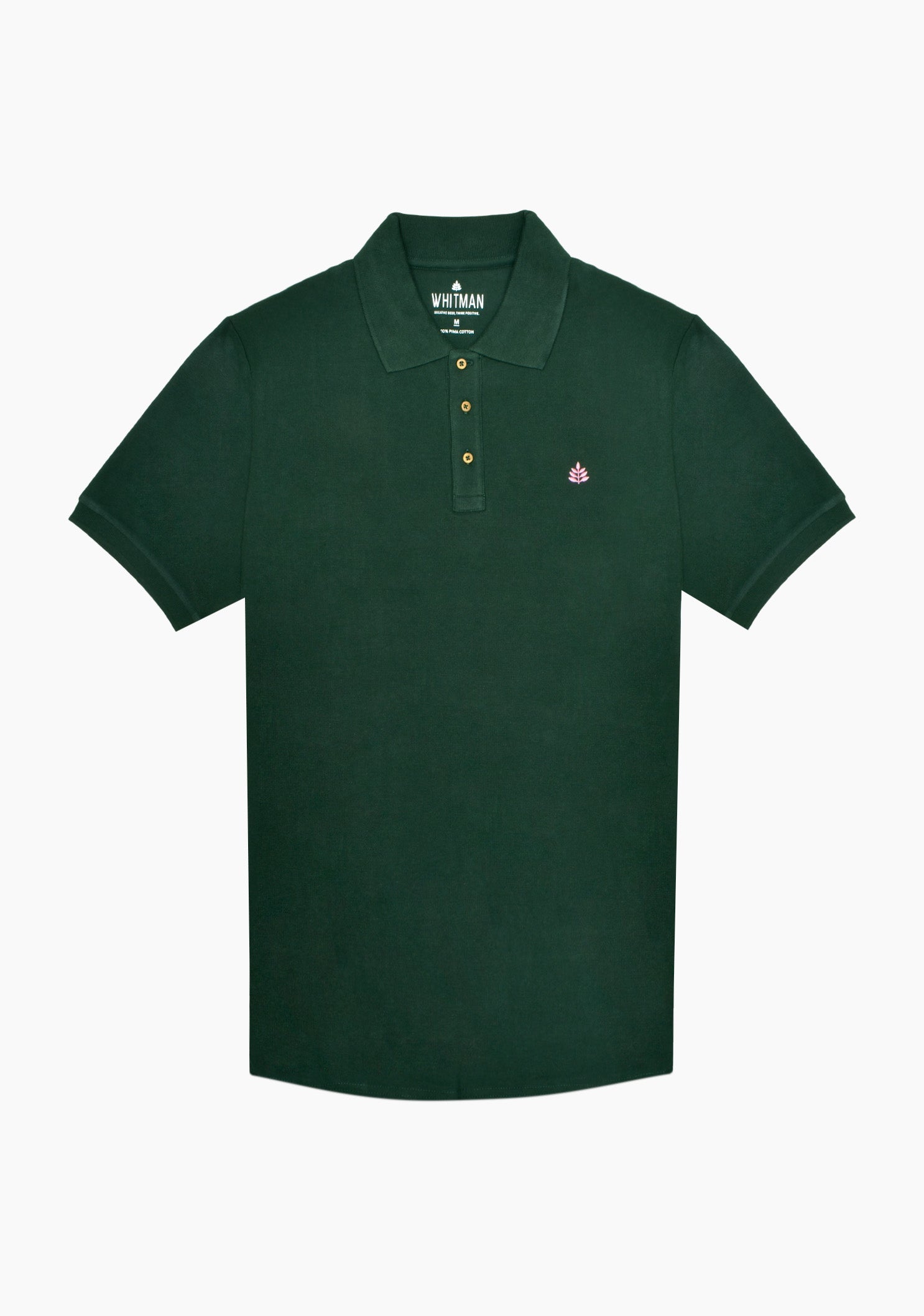 Camiseta Tipo Polo Verde Osc. L-Ros