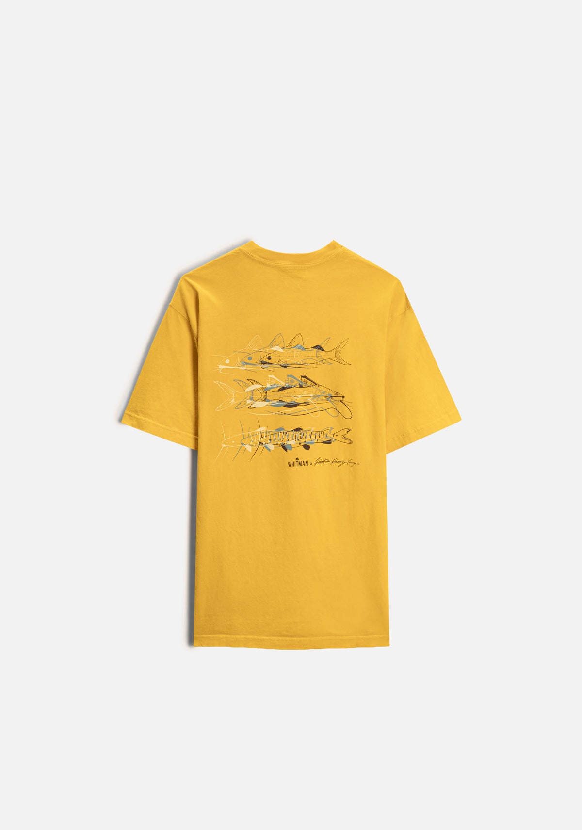 Camiseta U Subienda Garment Dyed Amarillo-1