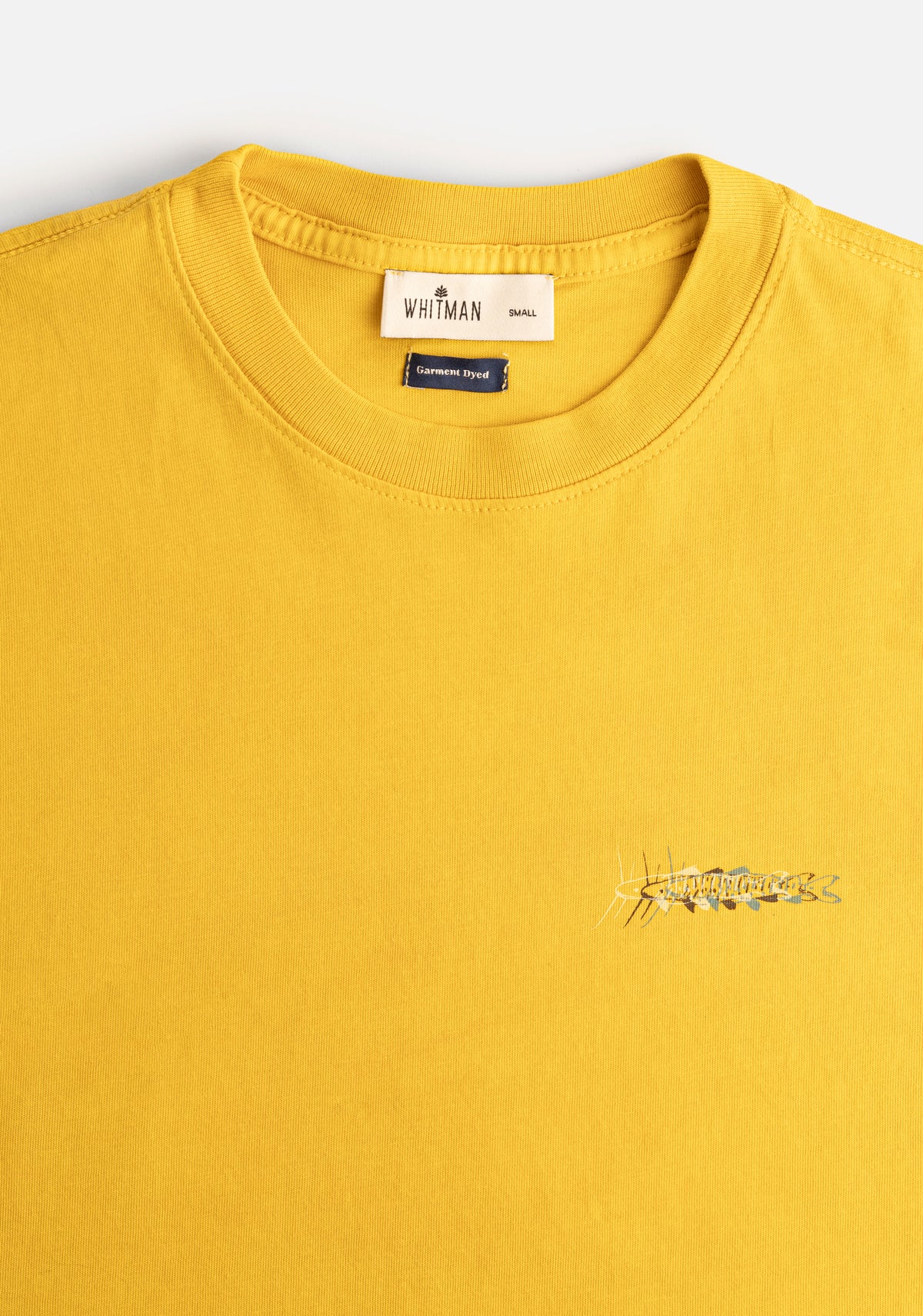 Camiseta U Subienda Garment Dyed Amarillo-2