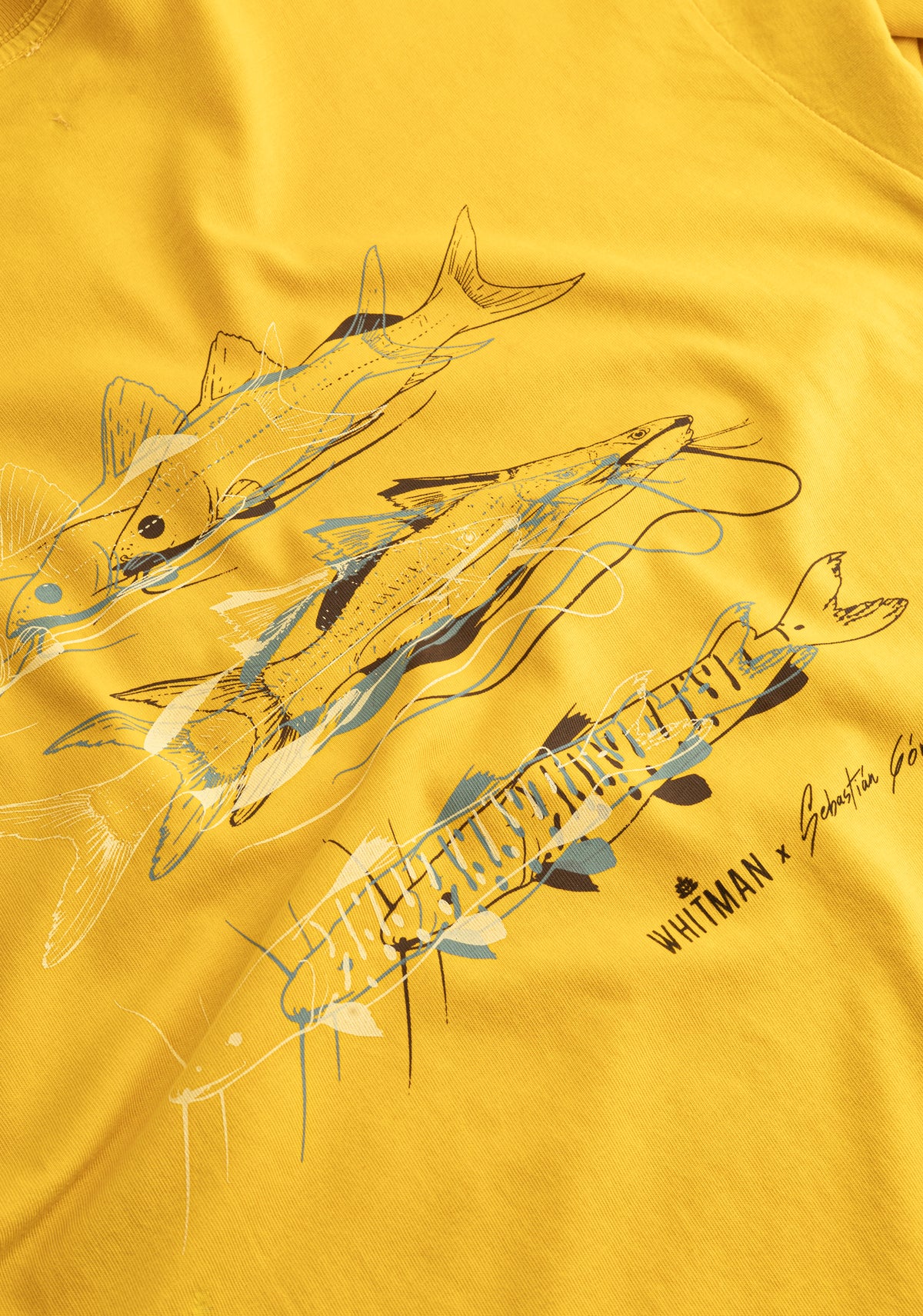 Camiseta U Subienda Garment Dyed Amarillo-4