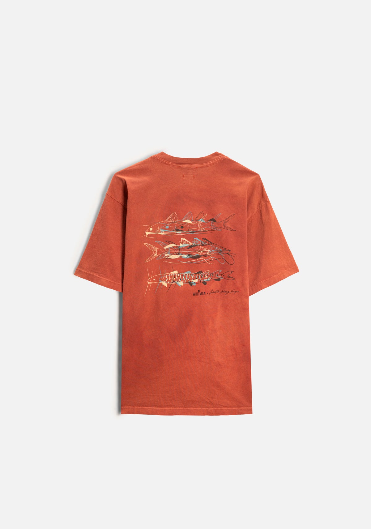Camiseta U Subienda Garment Dyed Rojo-1