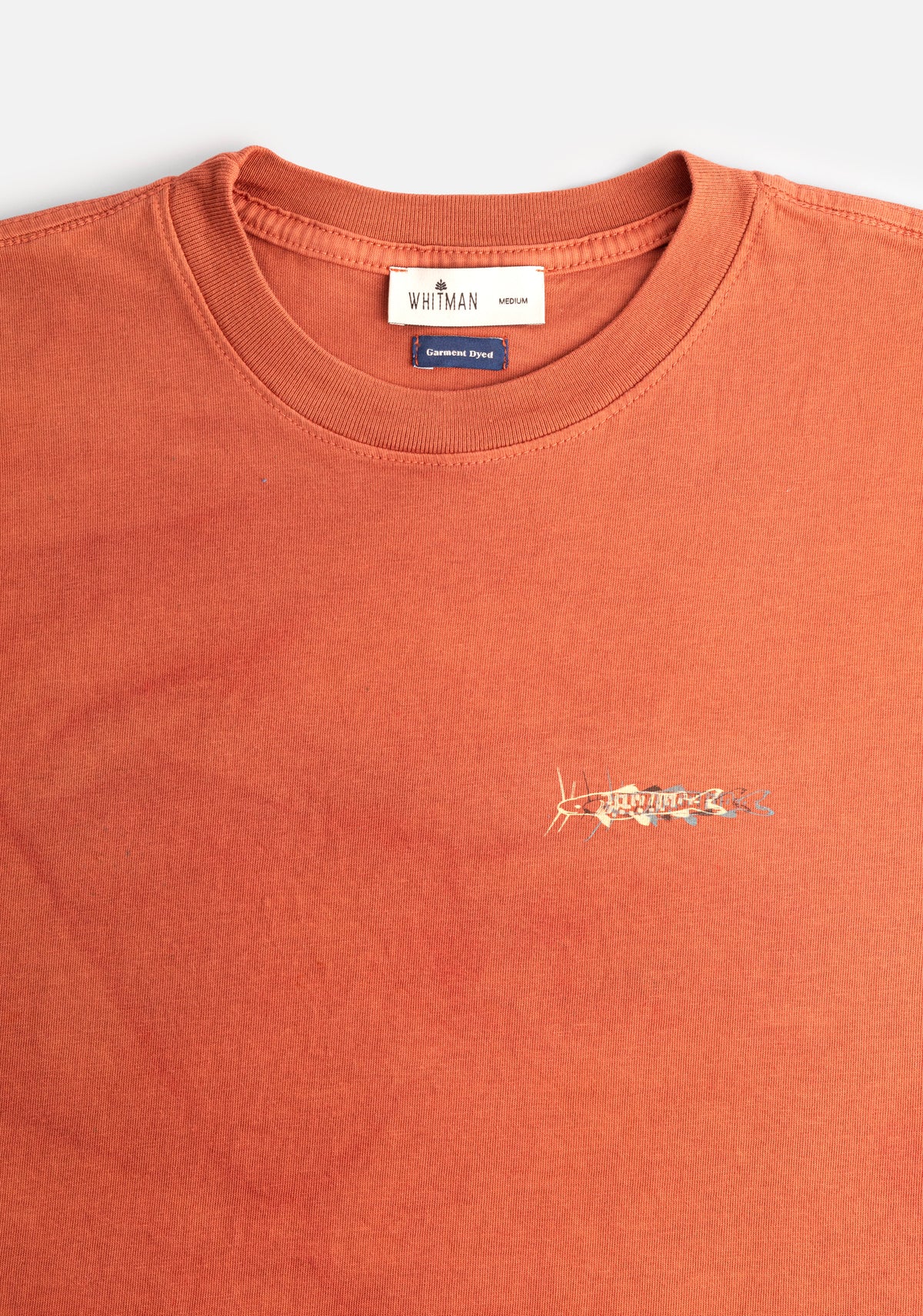 Camiseta U Subienda Garment Dyed Rojo-2