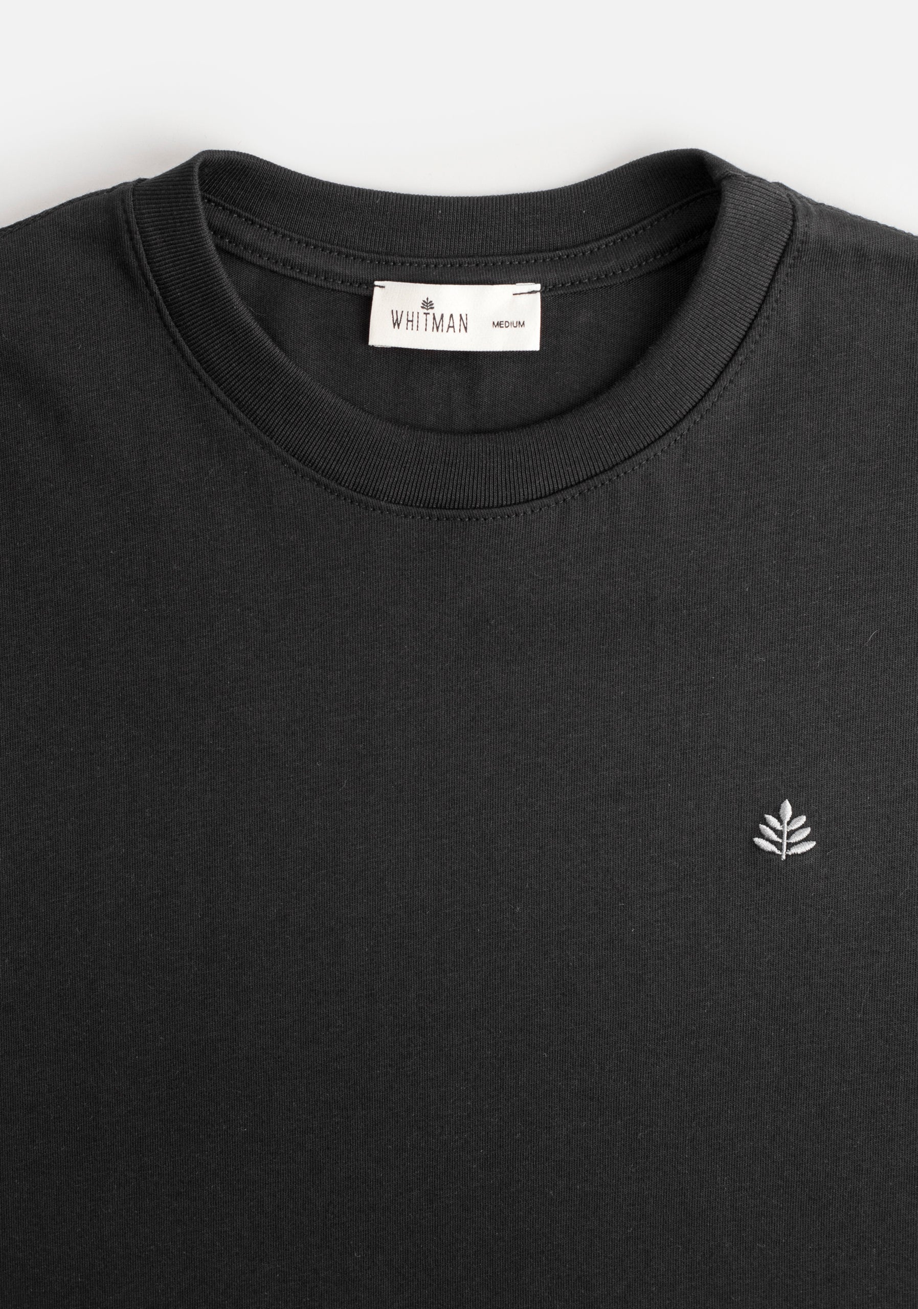 Camiseta H Unicolor L-Gris Negro