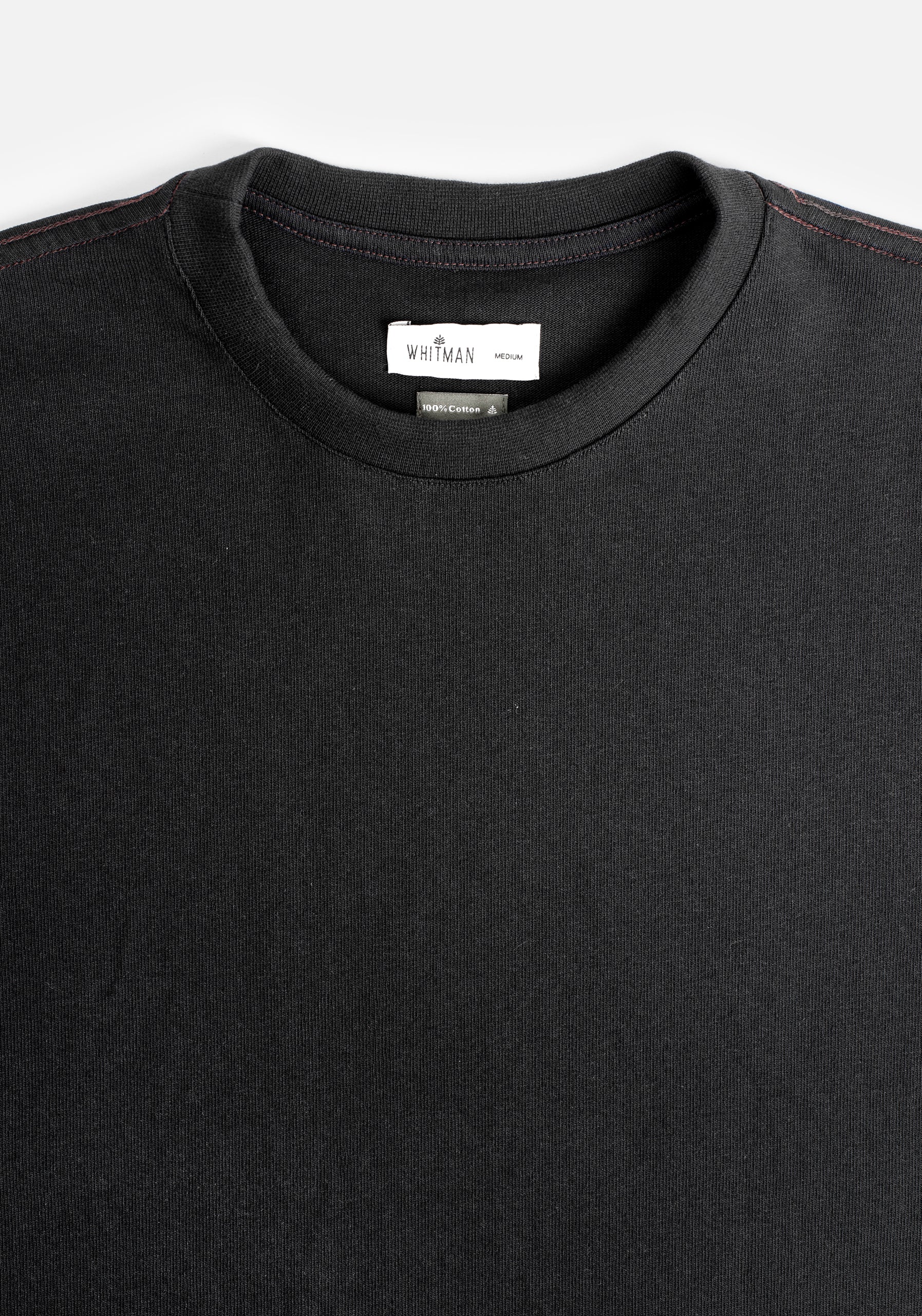 Camiseta H Premium Unicolor Negro-5