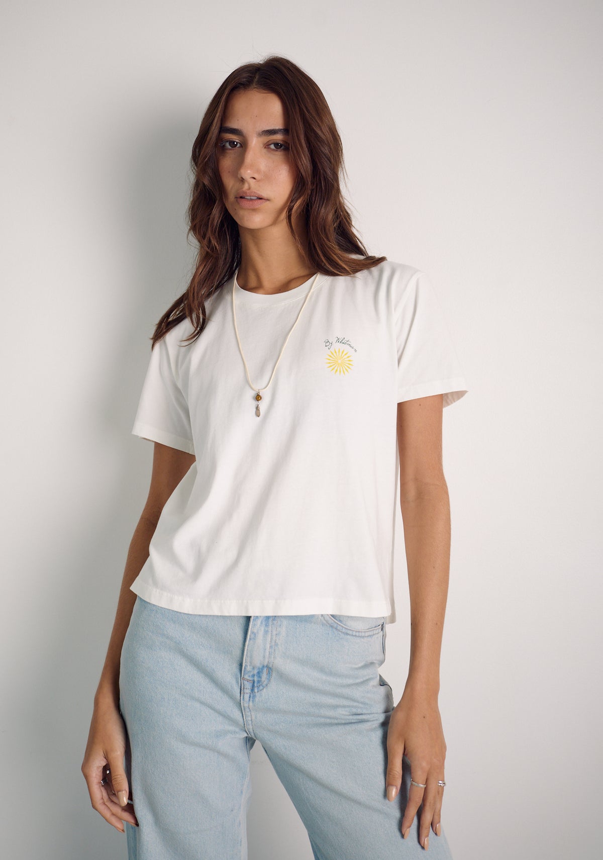 Camiseta M Garbo Estampado Marfil